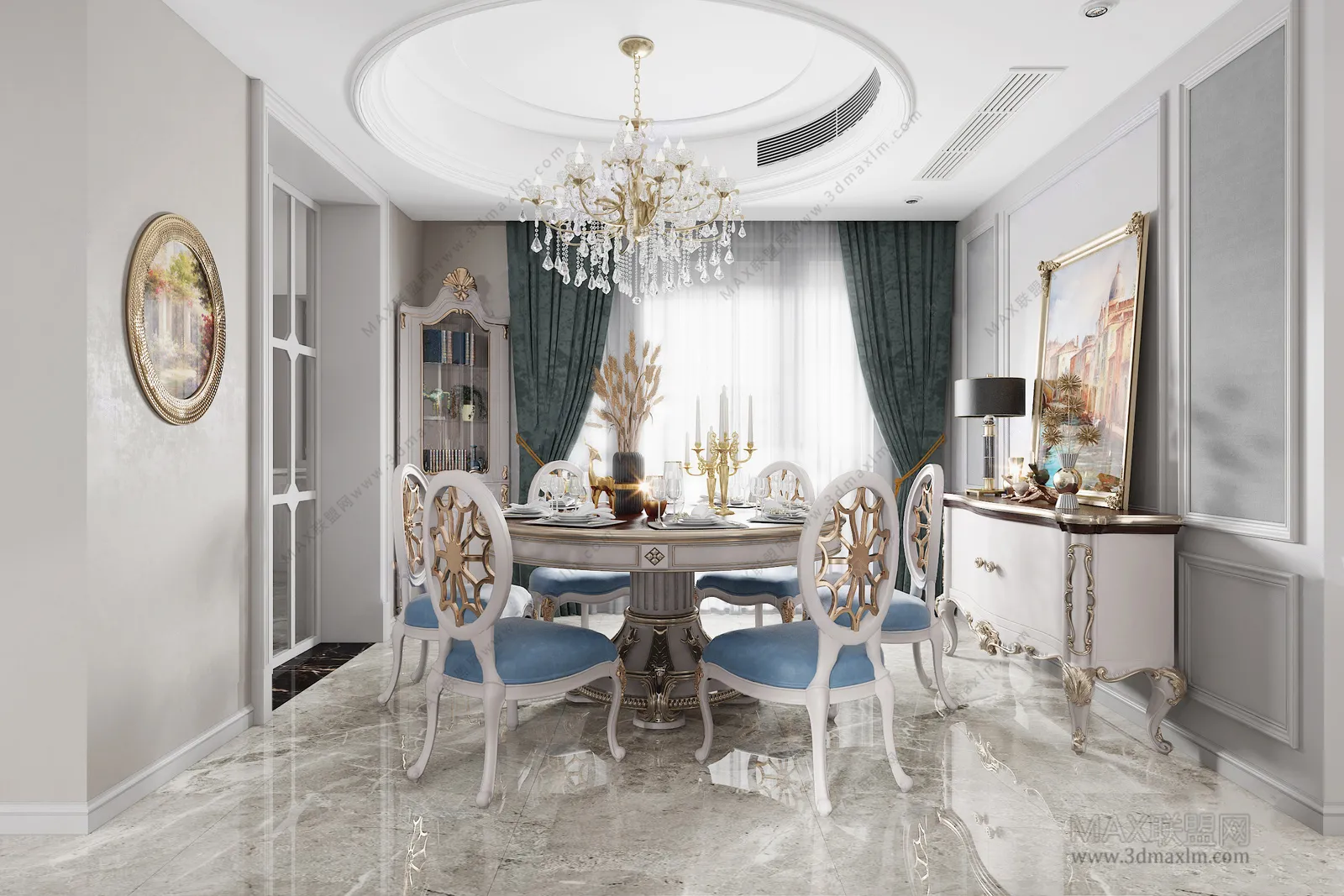 Dining room – Interior Design – European Design – 007