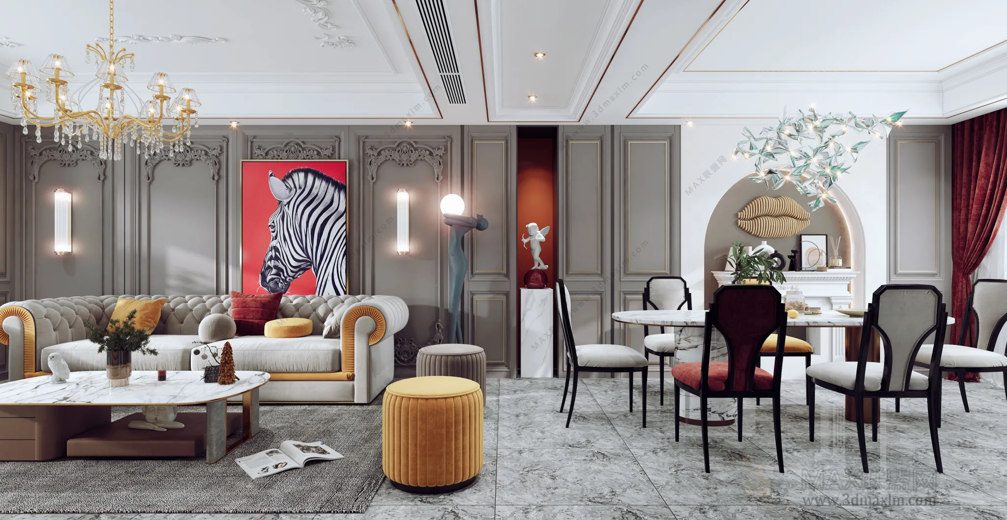 Living Room – Interior Design – European Design – 003