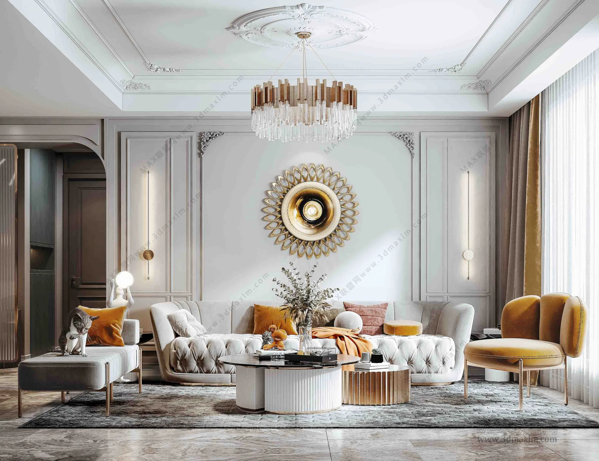 Living Room – Interior Design – European Design – 007