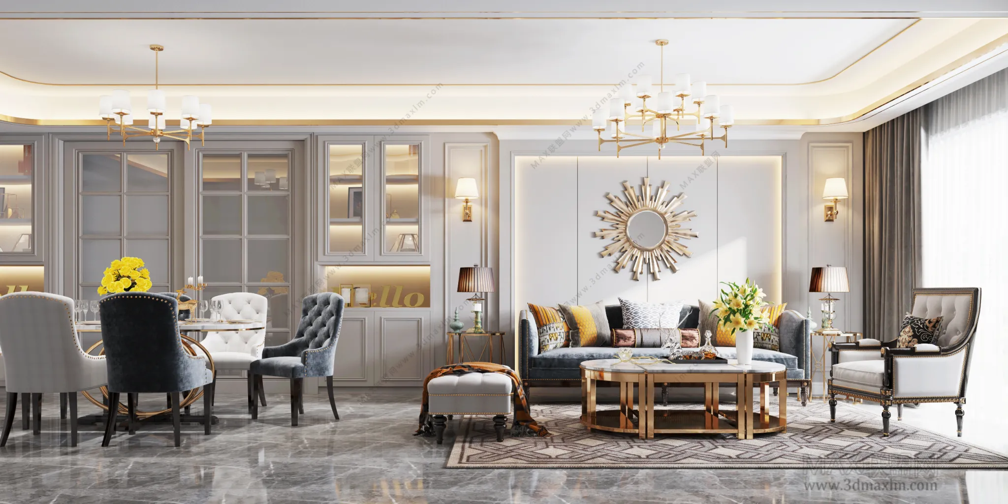 Living Room – Interior Design – European Design – 008