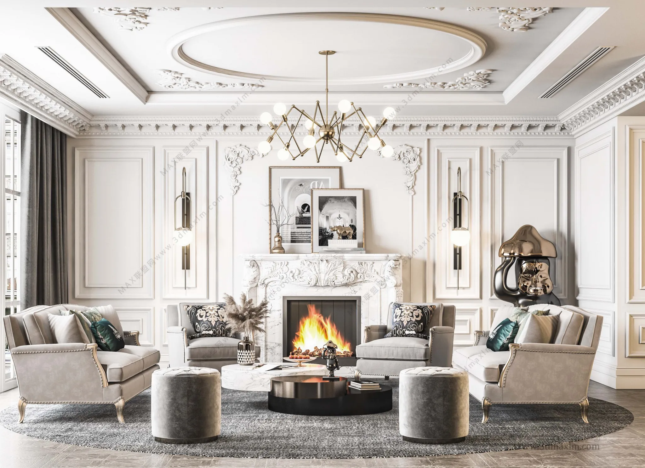 Living Room – Interior Design – European Design – 011