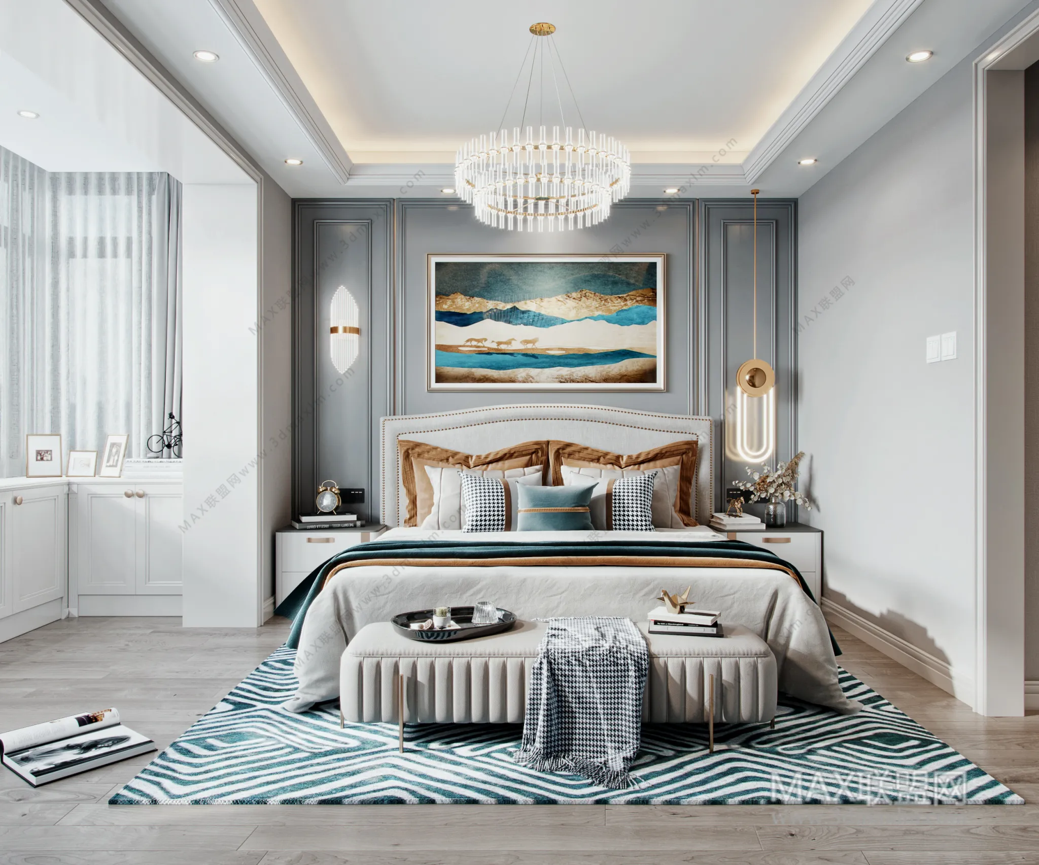 Bedroom – Interior Design – American Design – 002