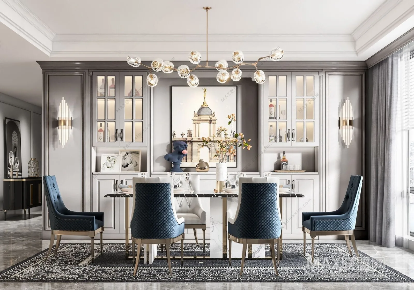Dining Room – Interior Design – American Design – 002