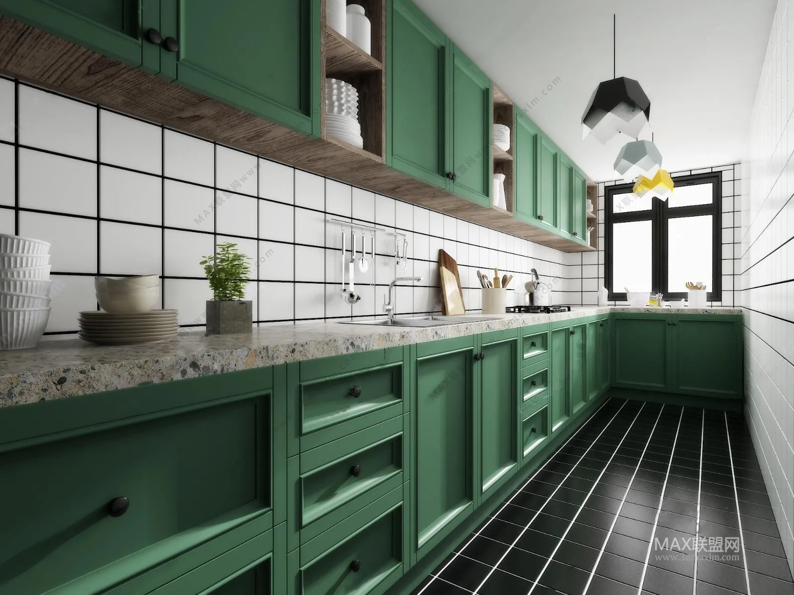 Kitchen – Interior Design – American Design – 001