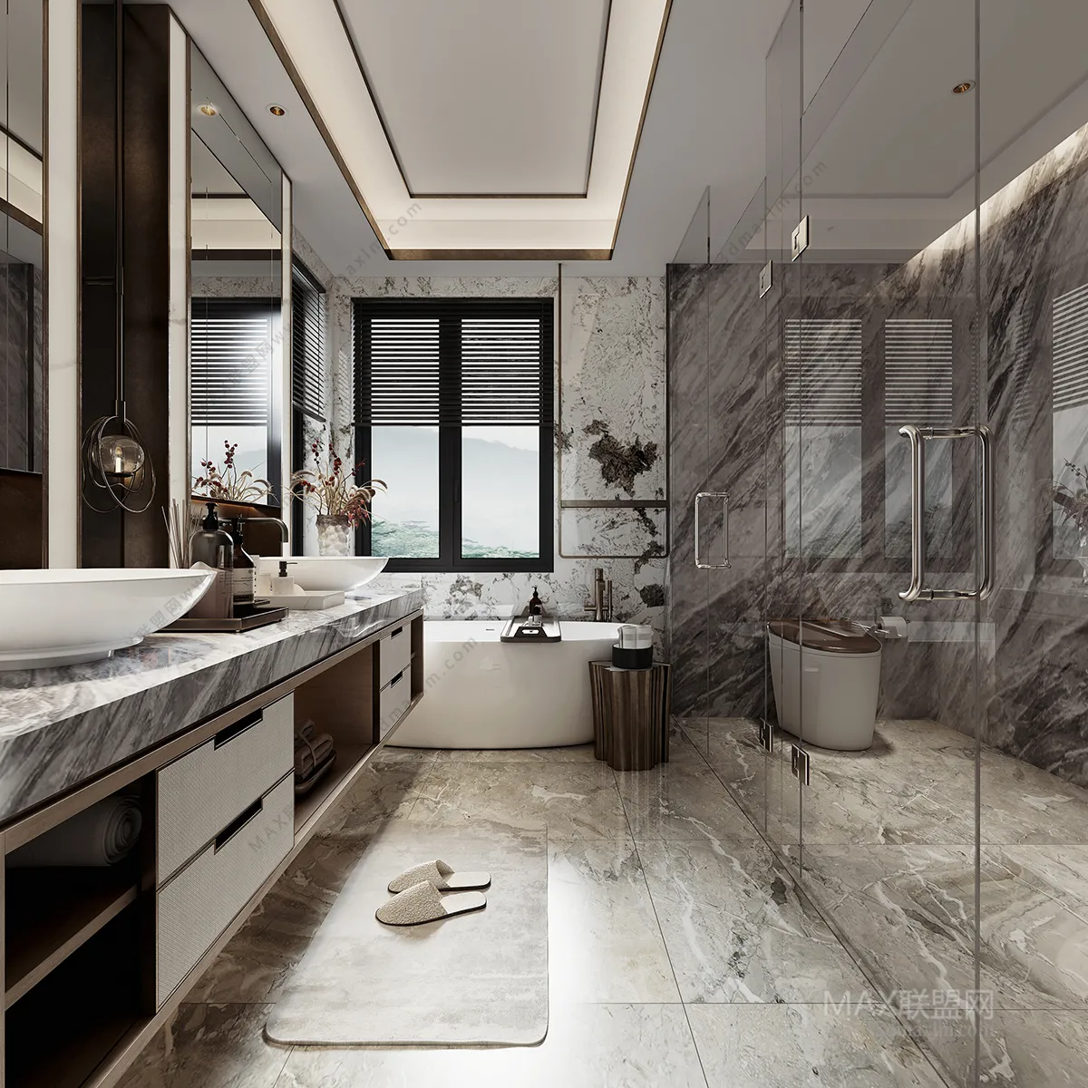 Bathroom – Interior Design – Chinese Design – 002