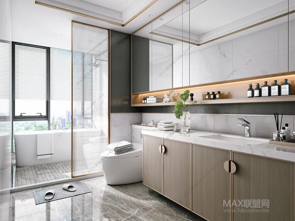 Bathroom – Interior Design – Chinese Design – 003