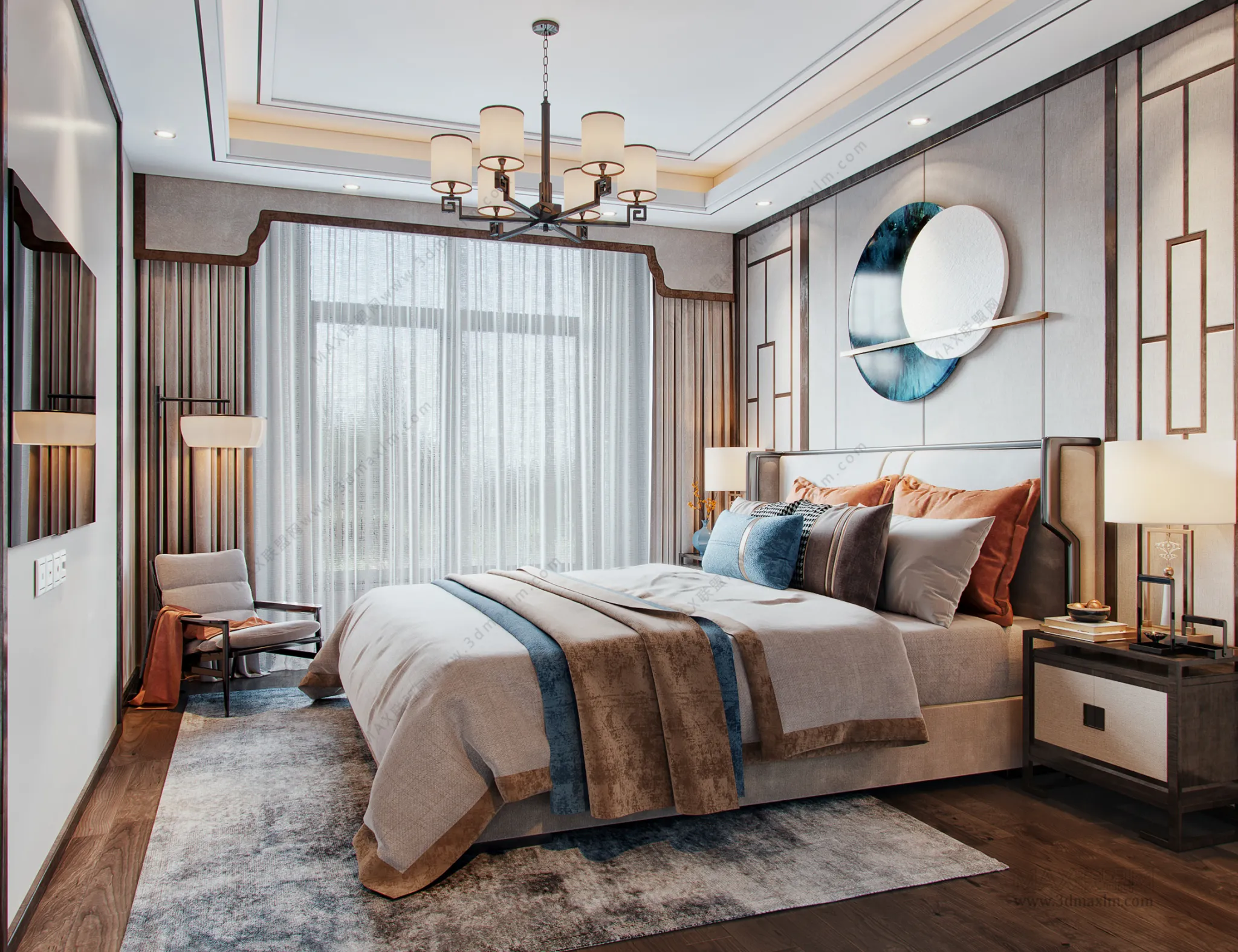 Bedroom – Interior Design – Chinese Design – 003