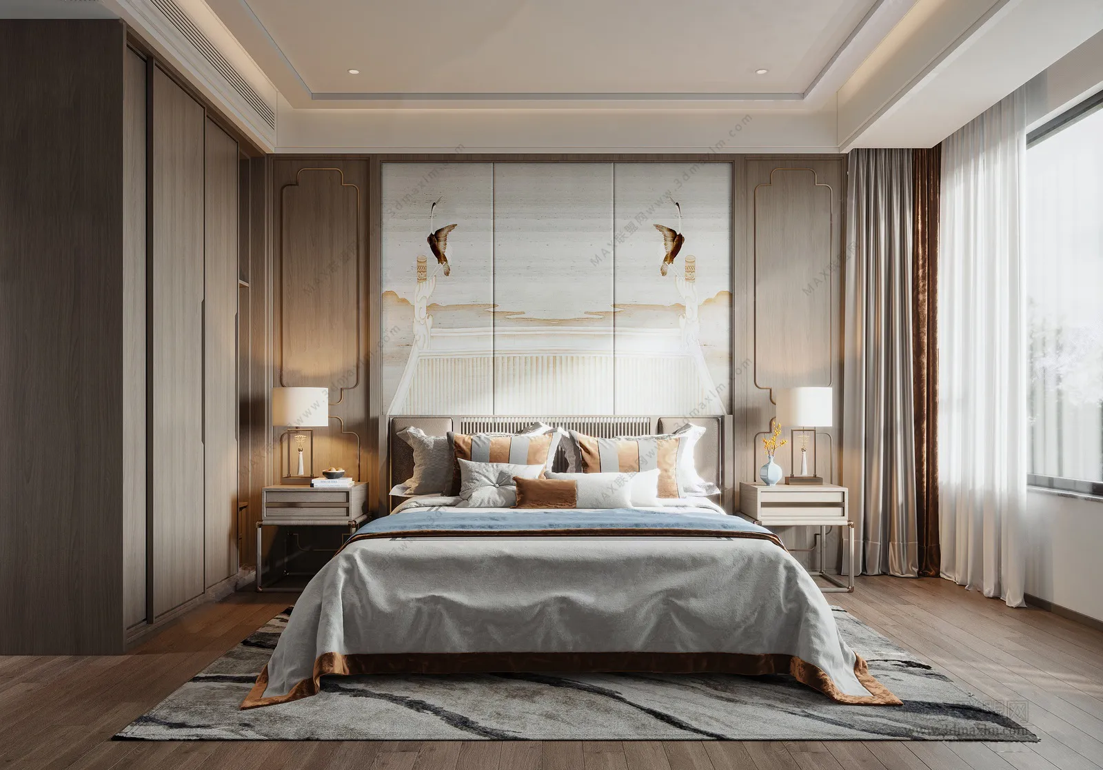 Bedroom – Interior Design – Chinese Design – 005