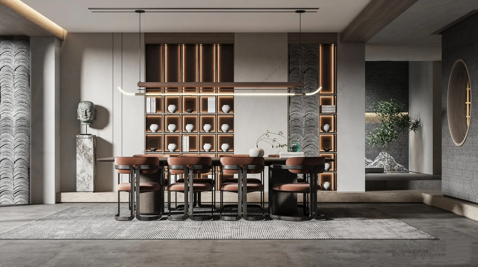Dining Room – Interior Design – Chinese Design – 001