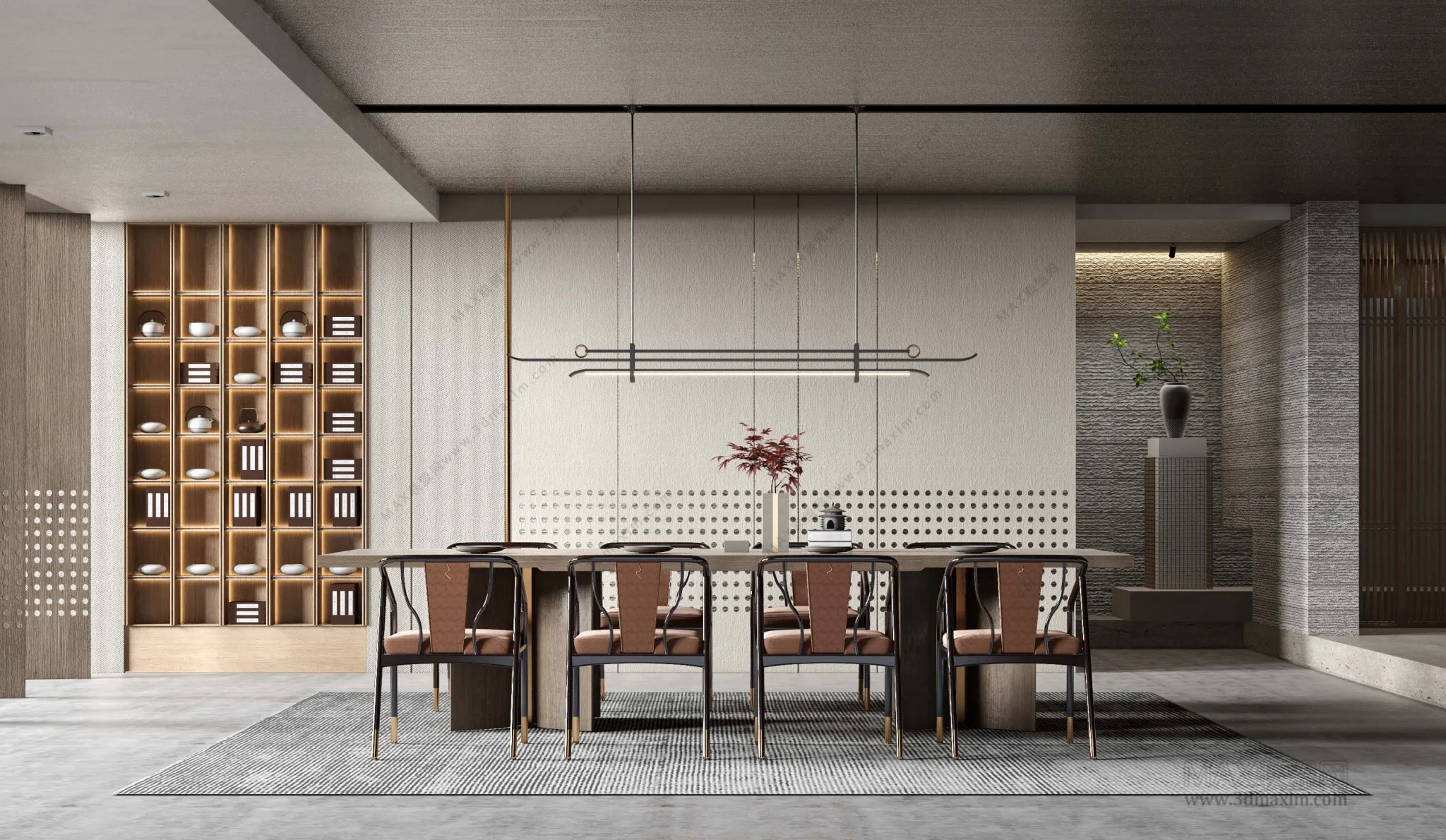 Dining Room – Interior Design – Chinese Design – 002