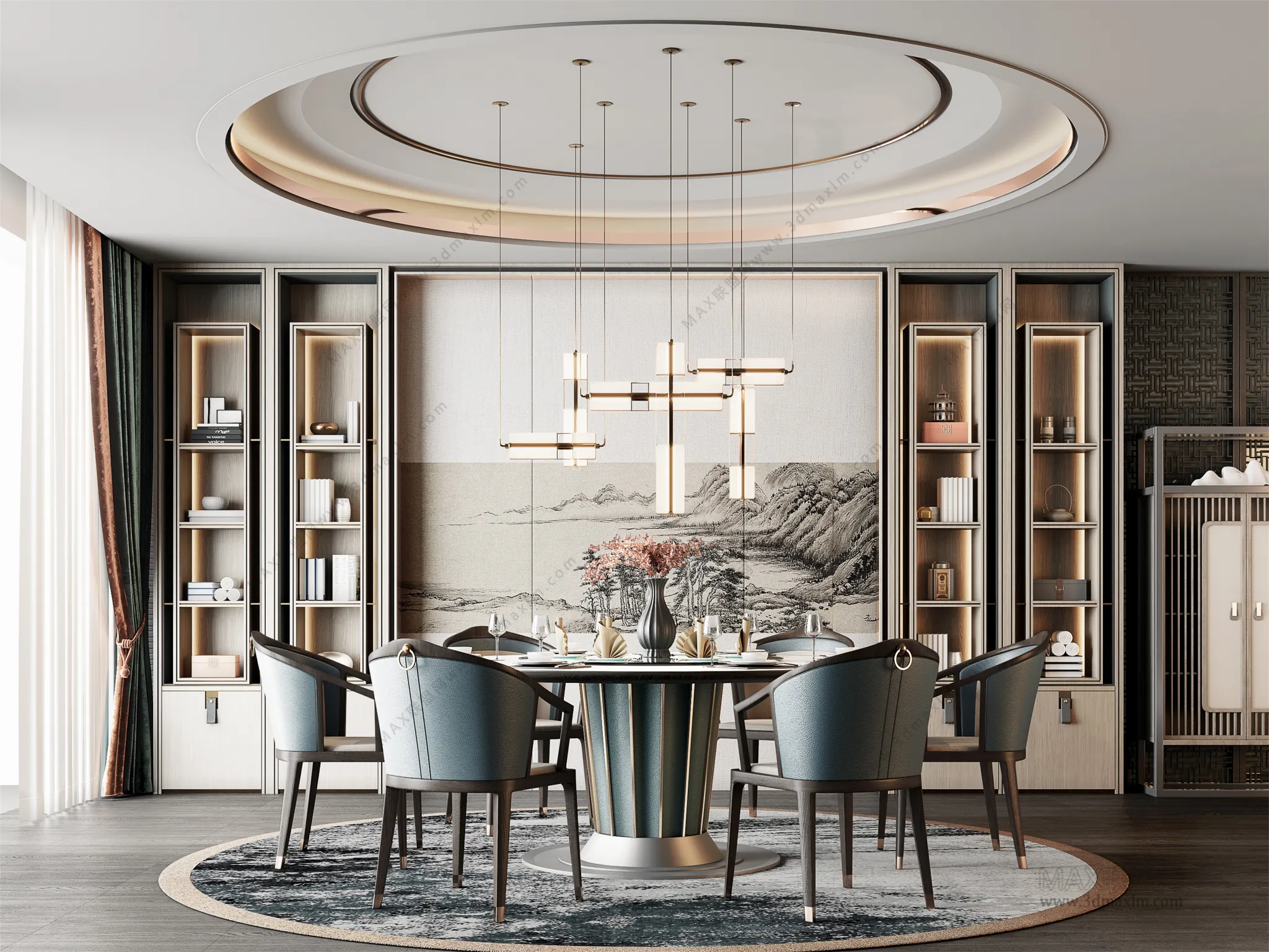 Dining Room – Interior Design – Chinese Design – 003