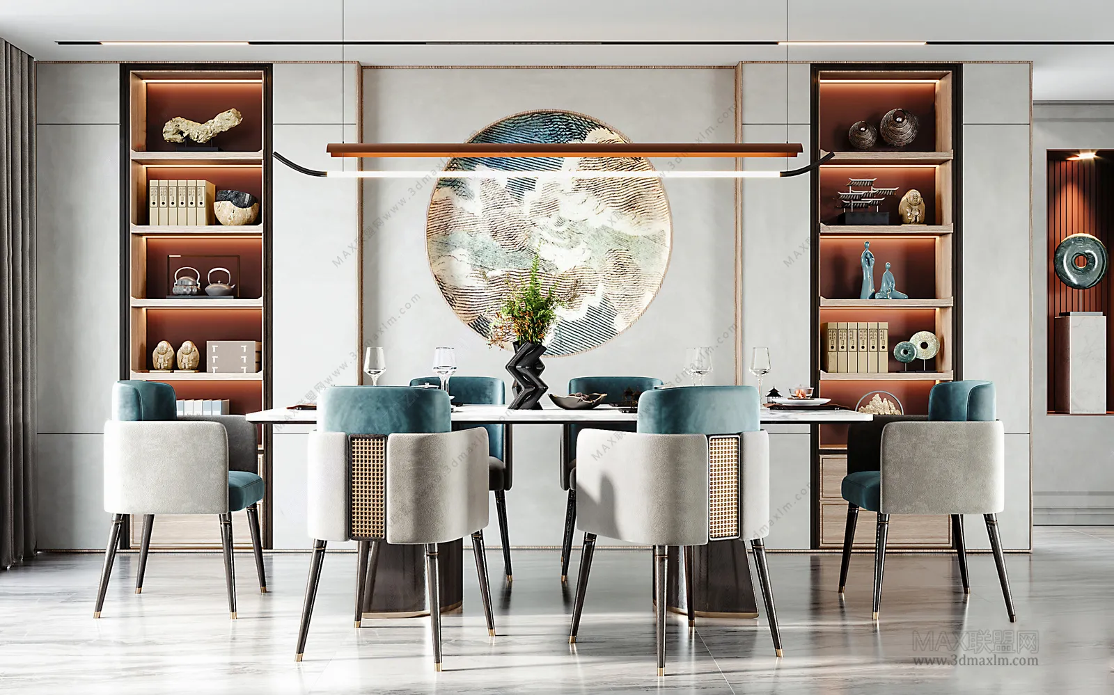 Dining Room – Interior Design – Chinese Design – 004