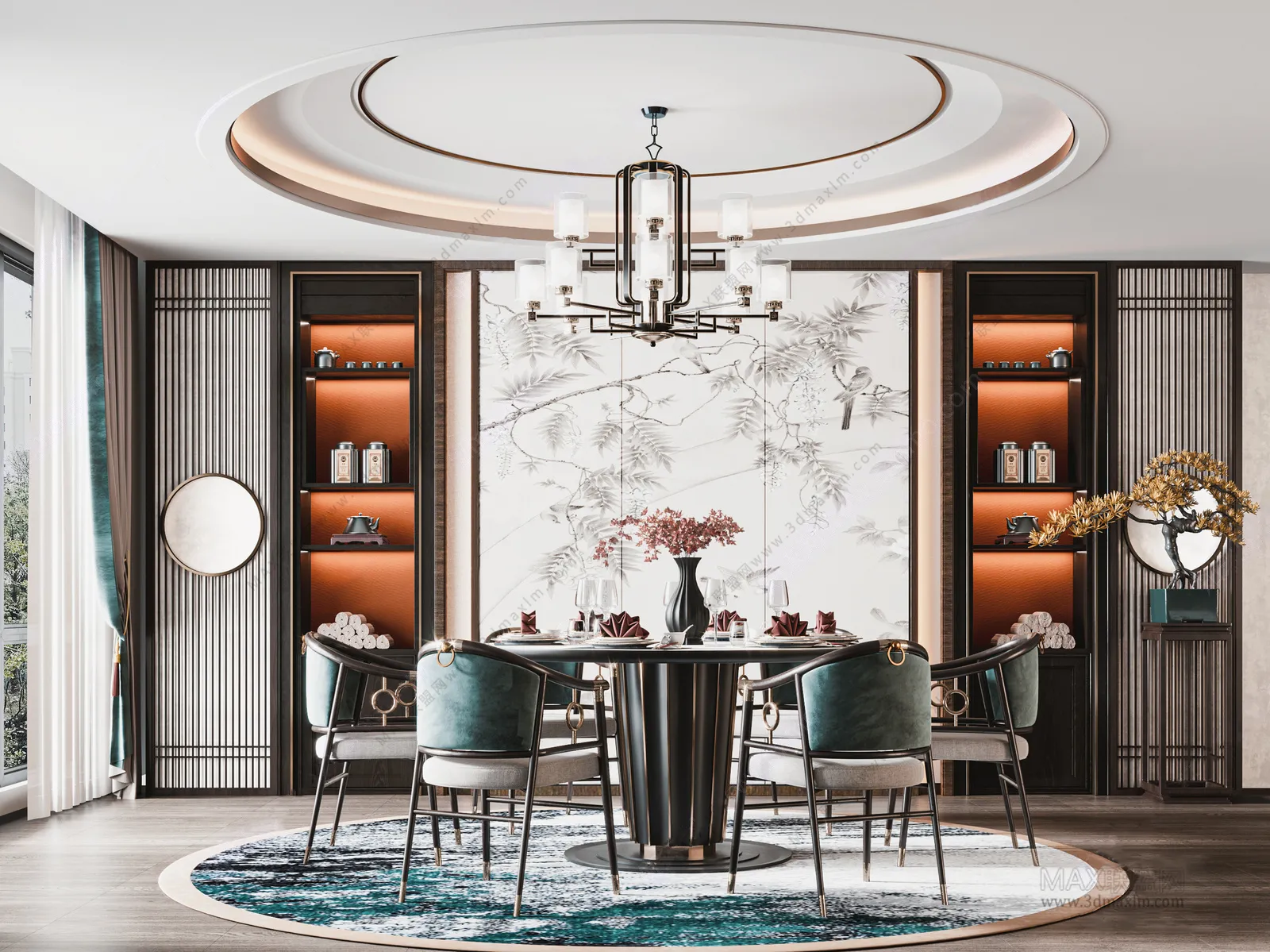 Dining Room – Interior Design – Chinese Design – 005