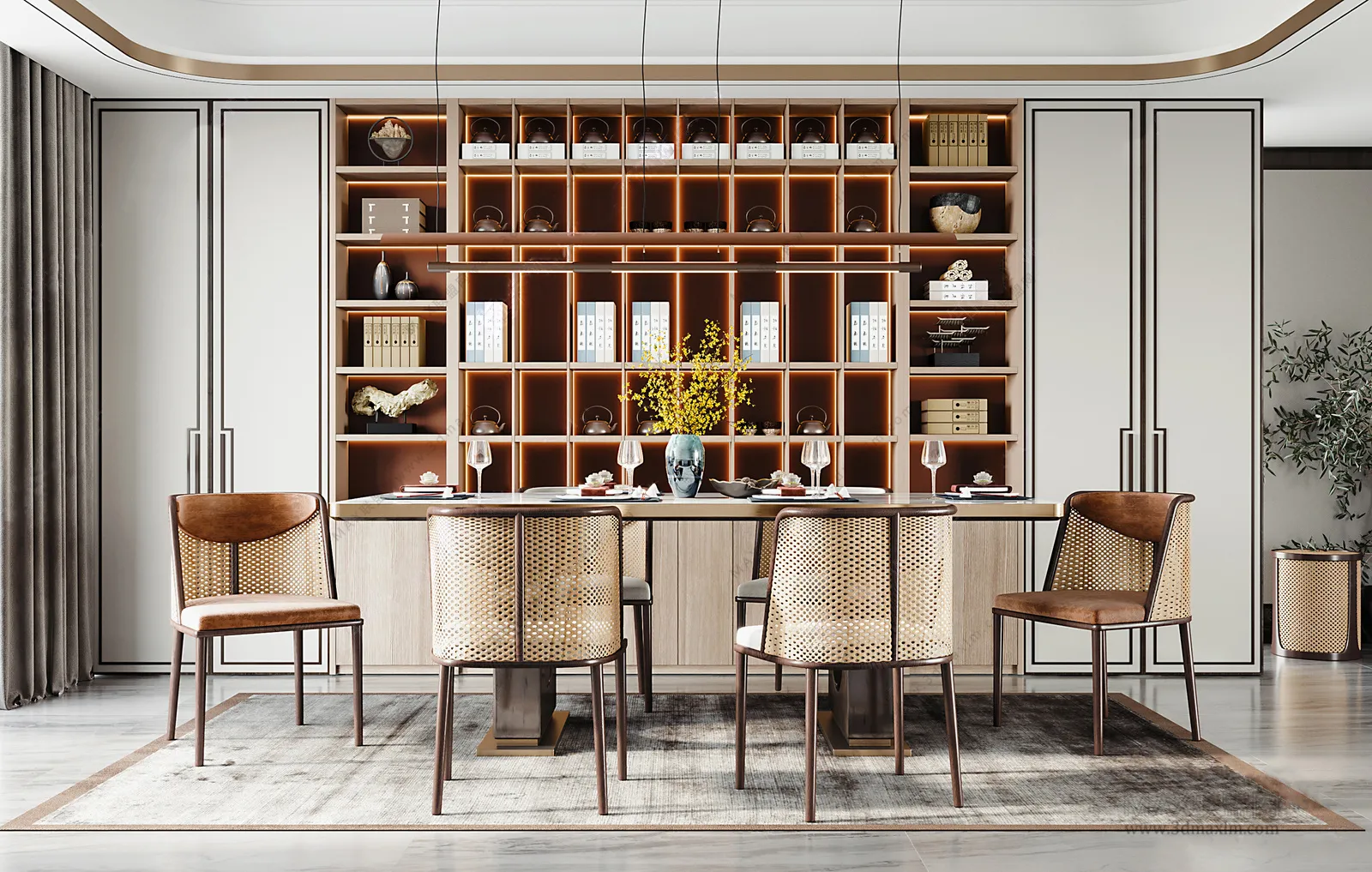 Dining Room – Interior Design – Chinese Design – 006