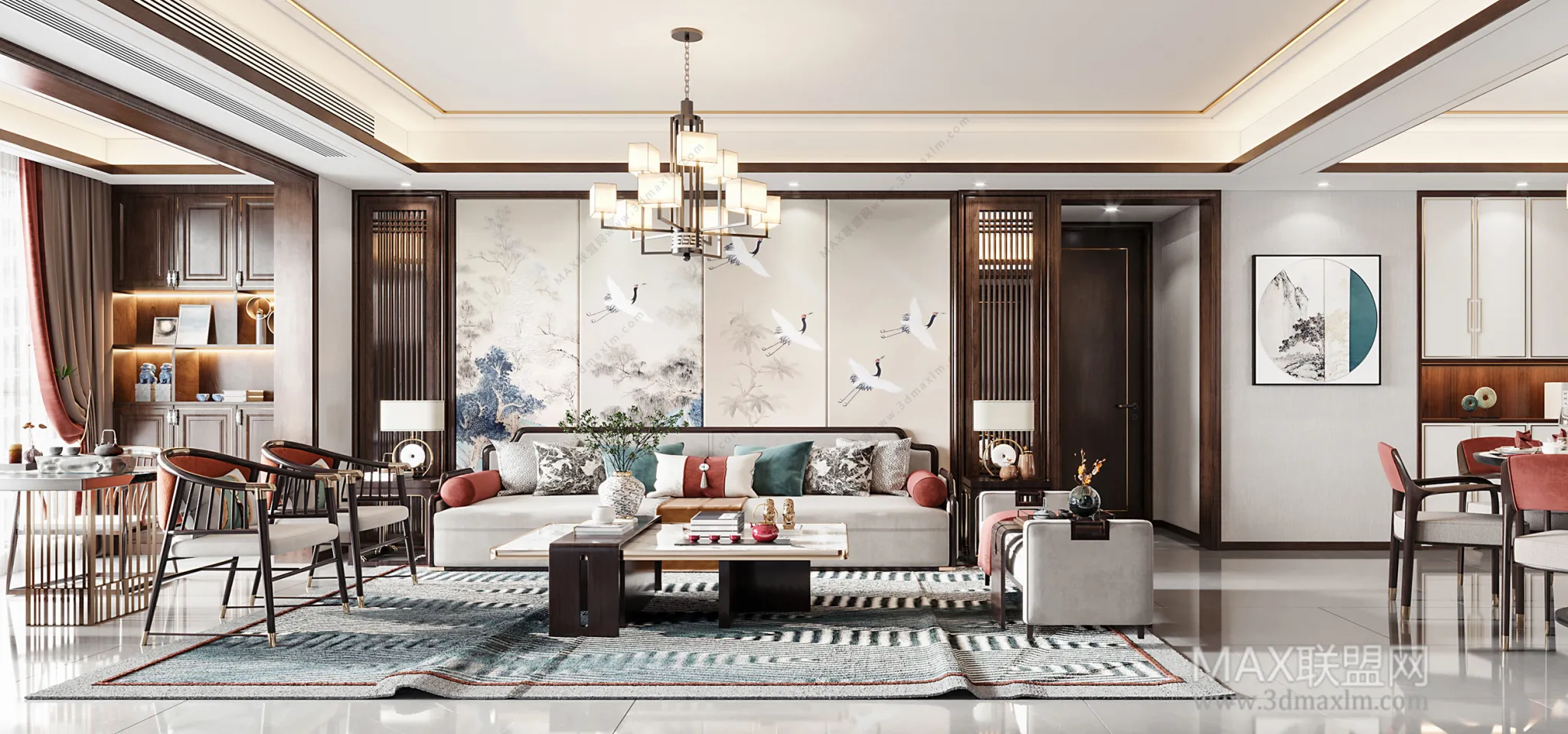 Living Room – Interior Design – Chinese Design – 001