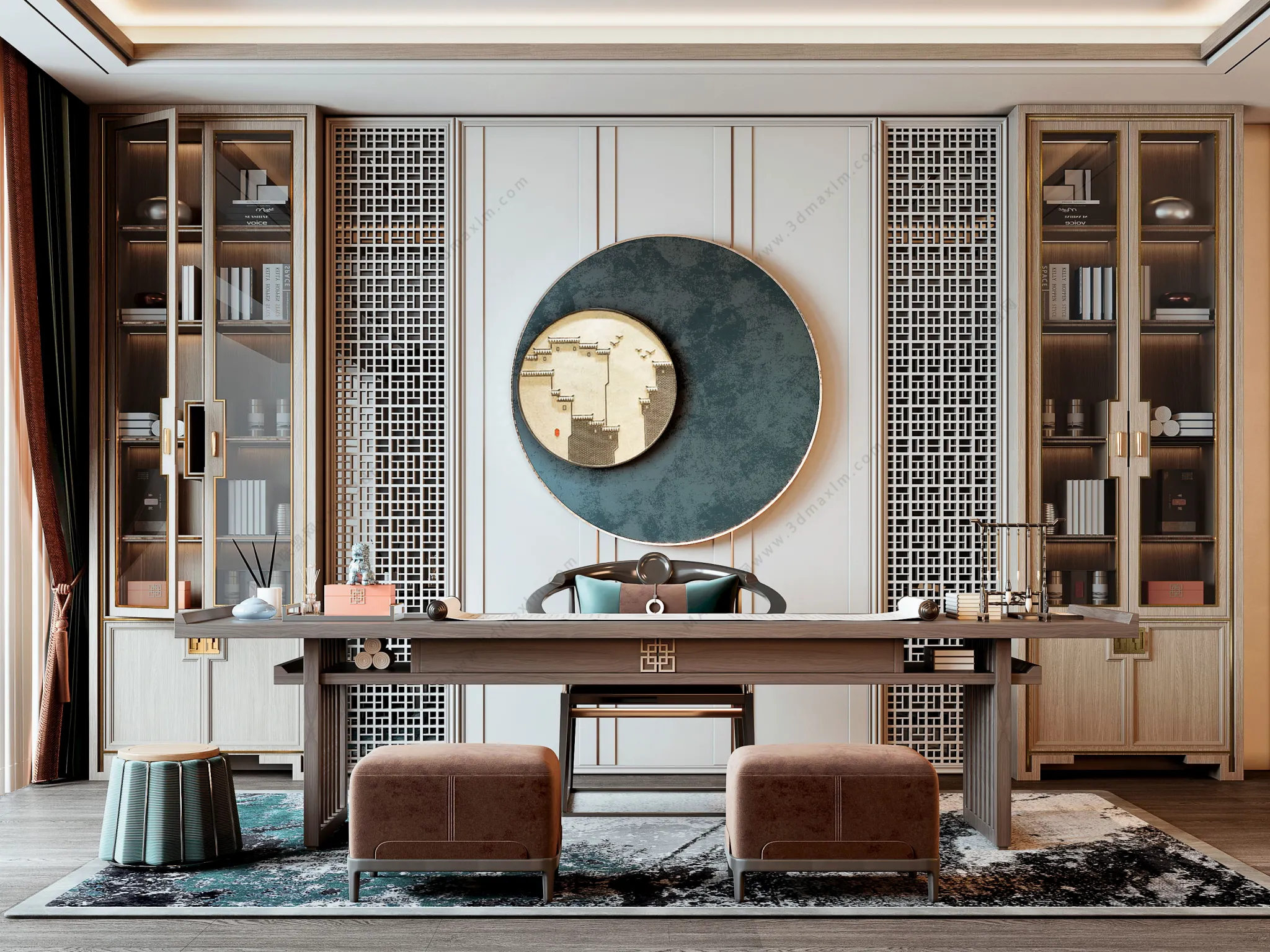 Home Office – Interior Design – Chinese Design – 003