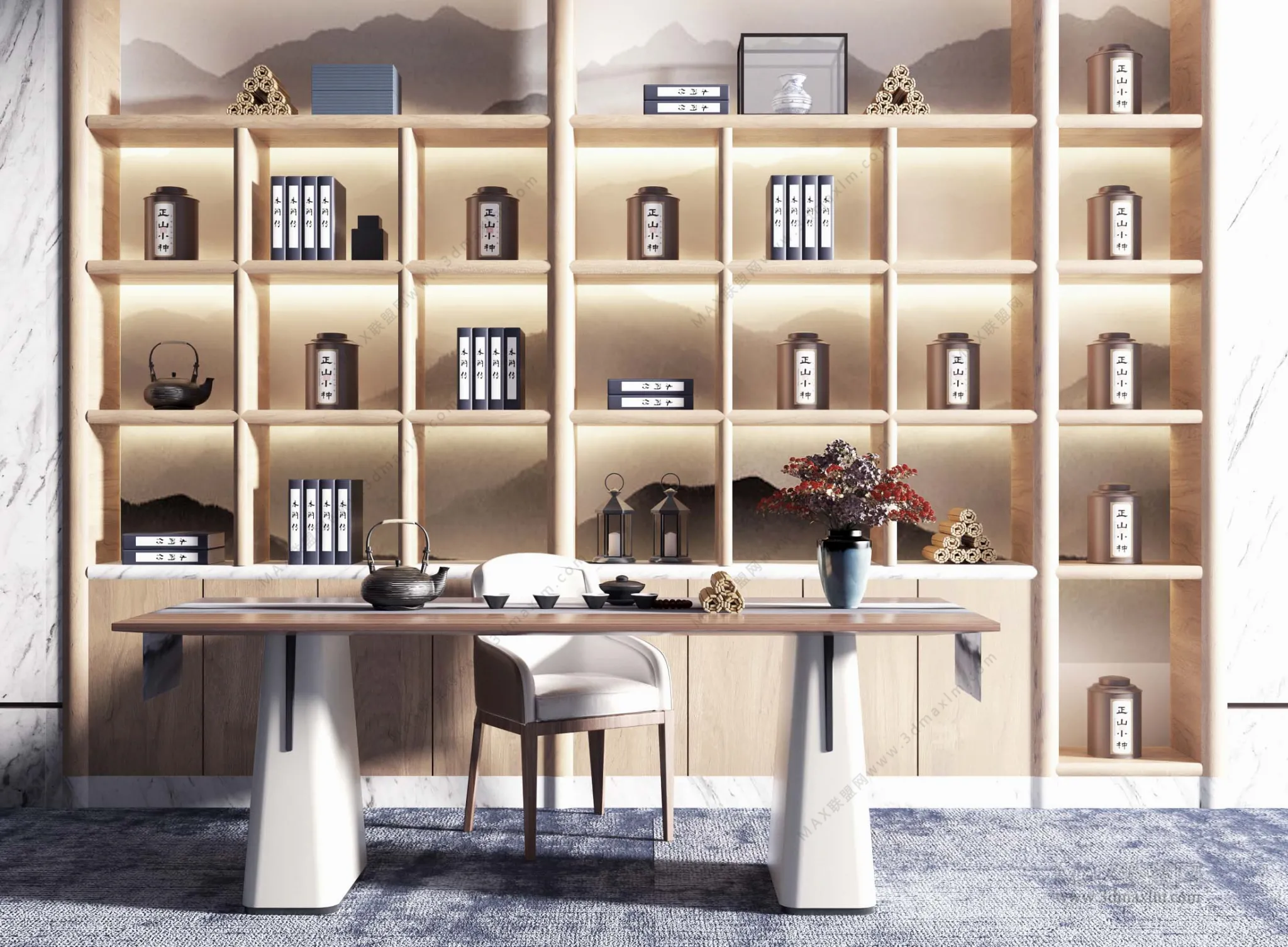 Home Office – Interior Design – Chinese Design – 011