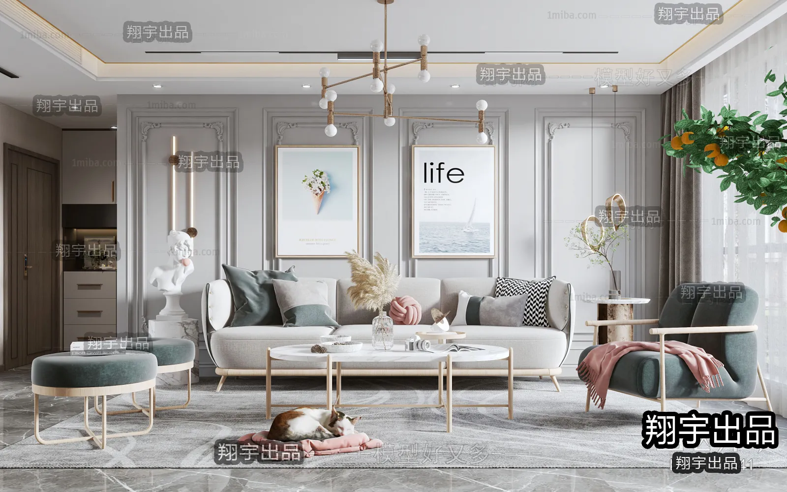 Living Room – Scandinavian architecture – 005