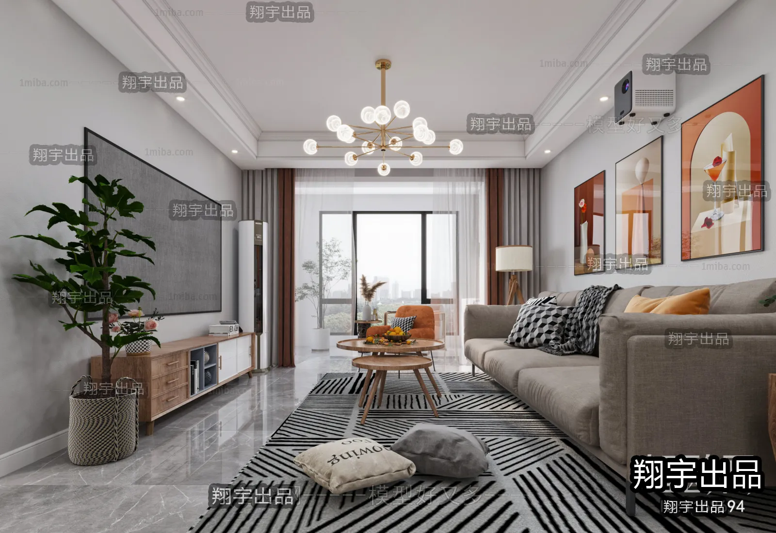Living Room – Scandinavian architecture – 016