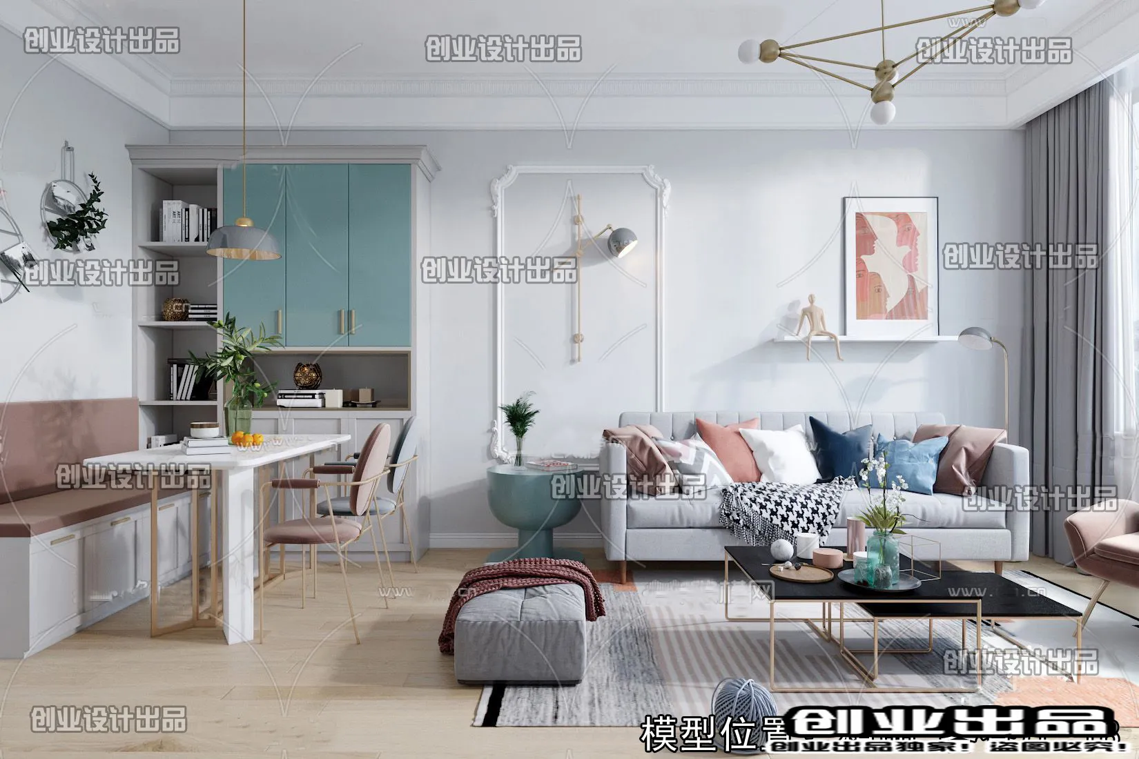 Living Room – Scandinavian architecture – 034