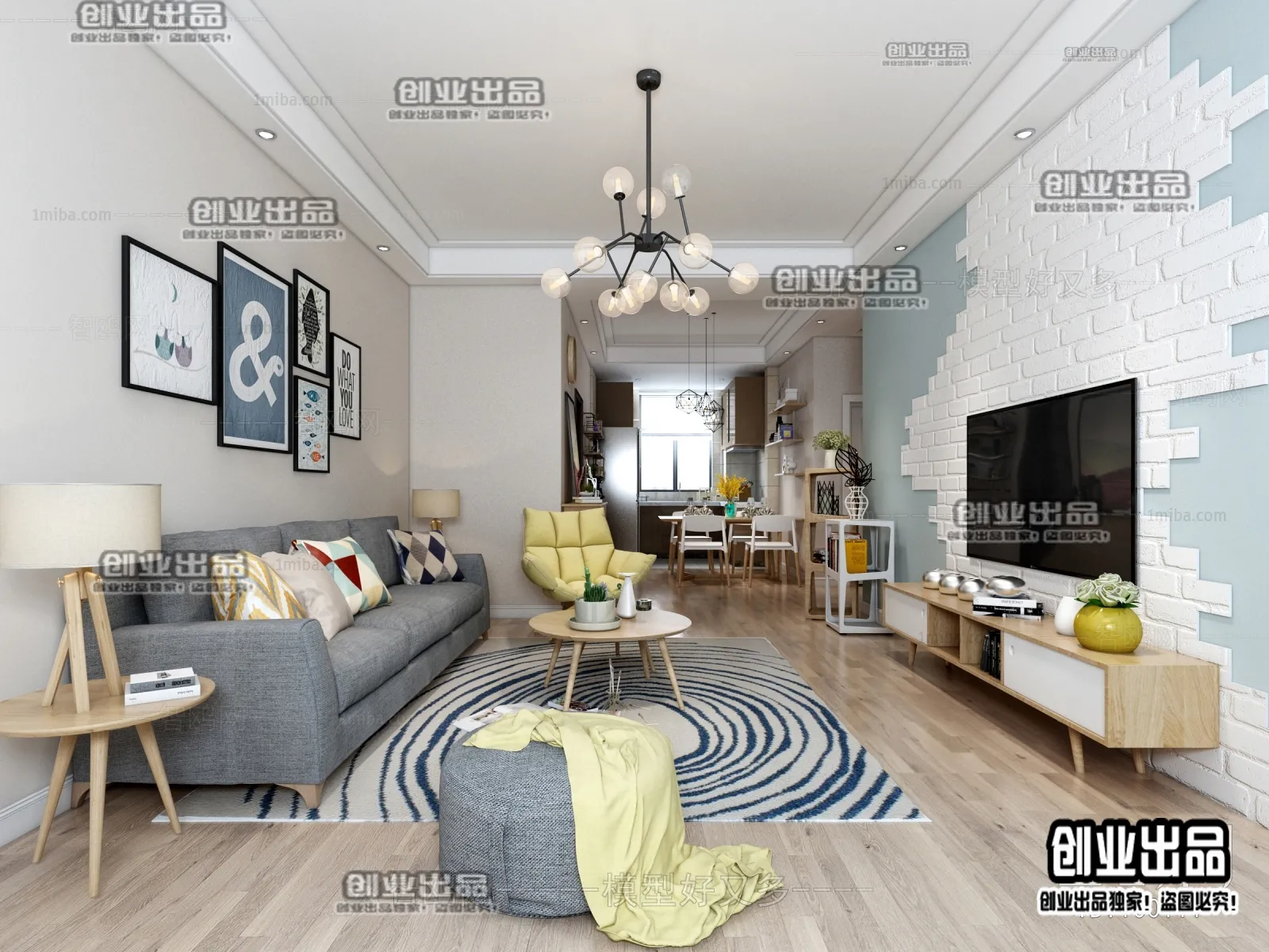 Living Room – Scandinavian architecture – 041