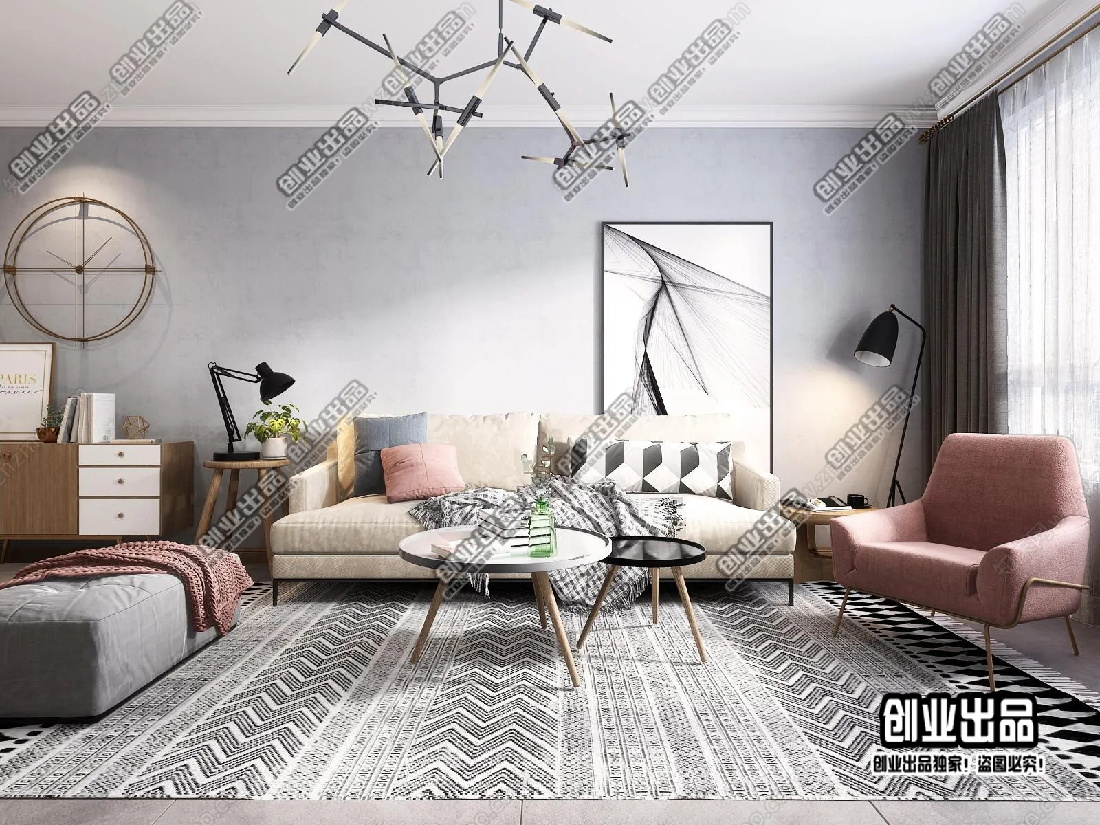 Living Room – Scandinavian architecture – 044
