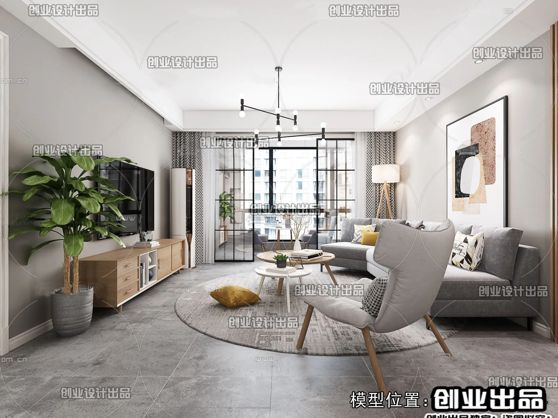 Living Room – Scandinavian architecture – 048