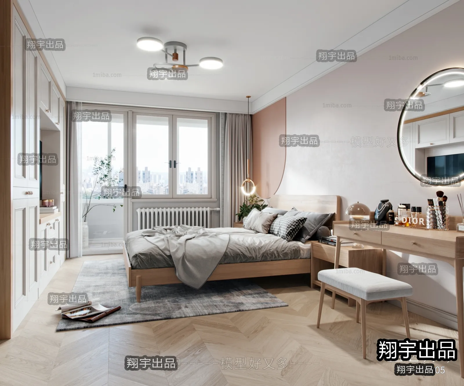 Bedroom – Scandinavian architecture – 001