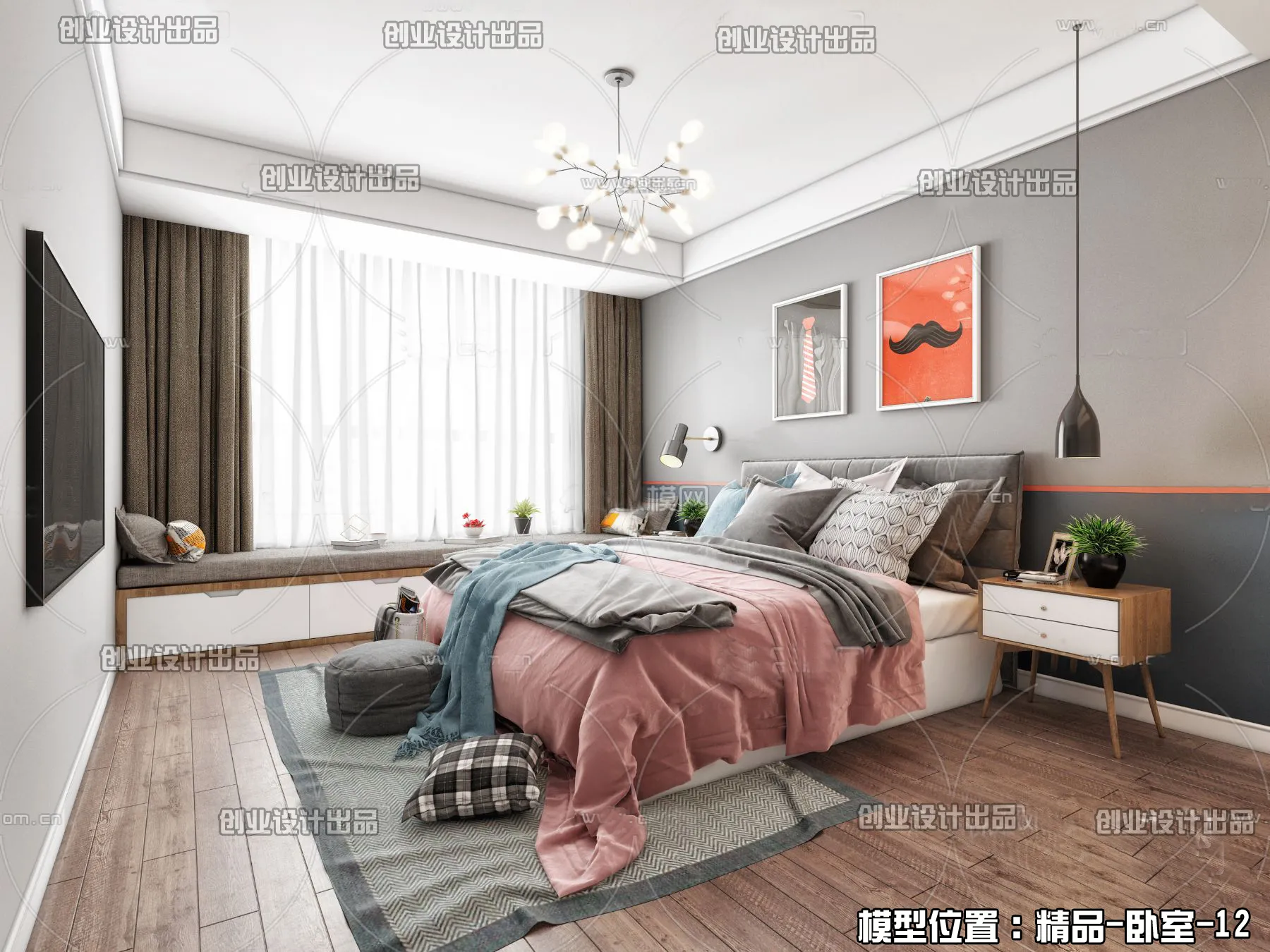 Bedroom – Scandinavian architecture – 041