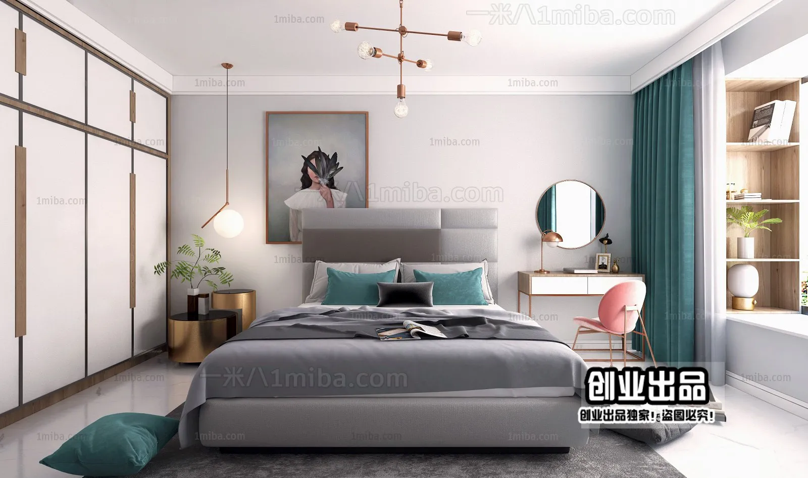 Bedroom – Scandinavian architecture – 056