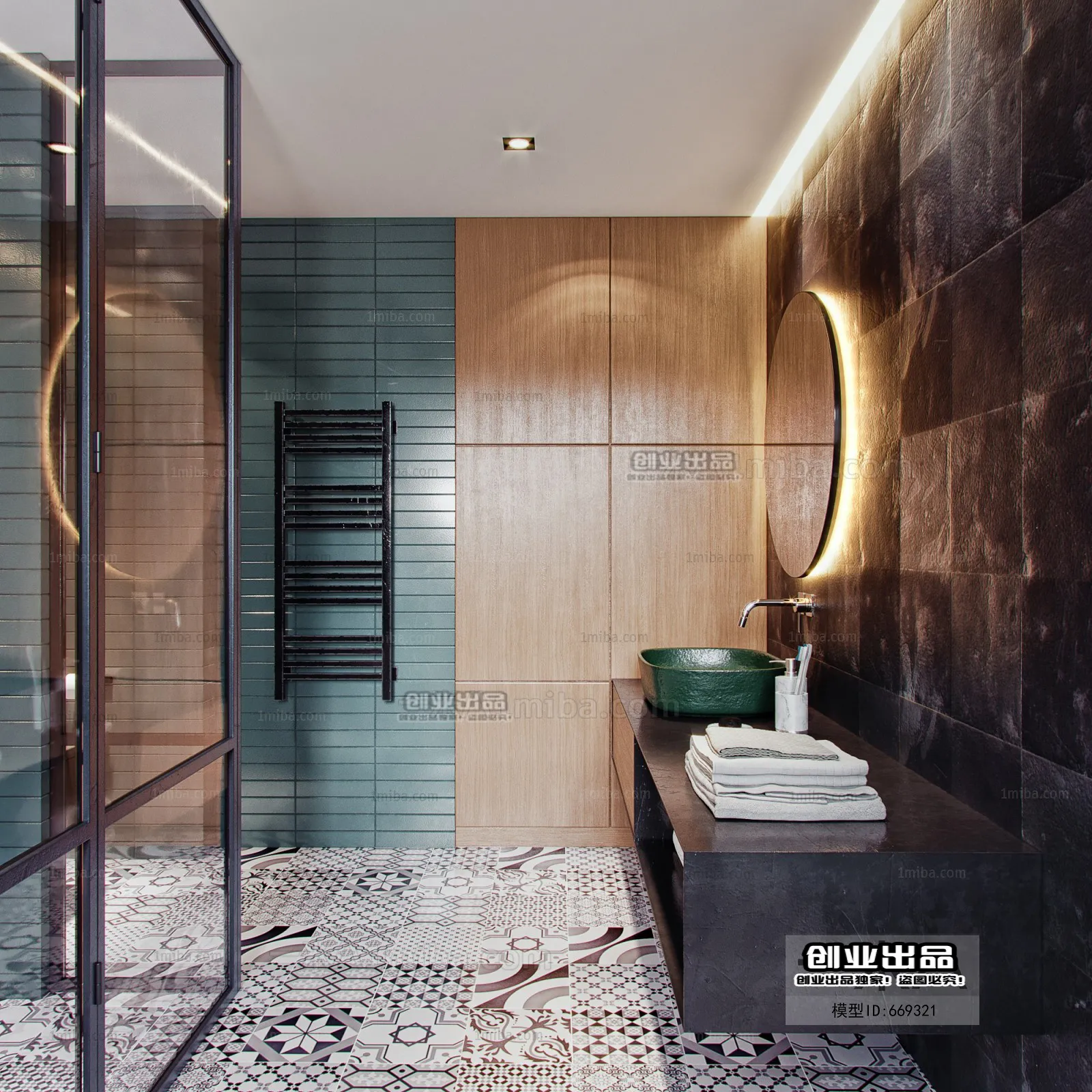 Bathroom – Scandinavian architecture – 012