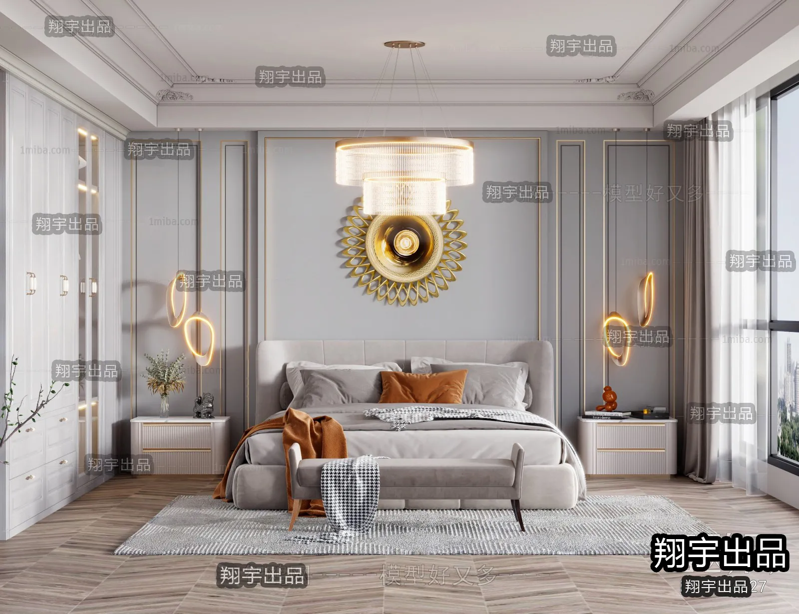 Bedroom – European Design – 3D66 – 3D Scenes – 001