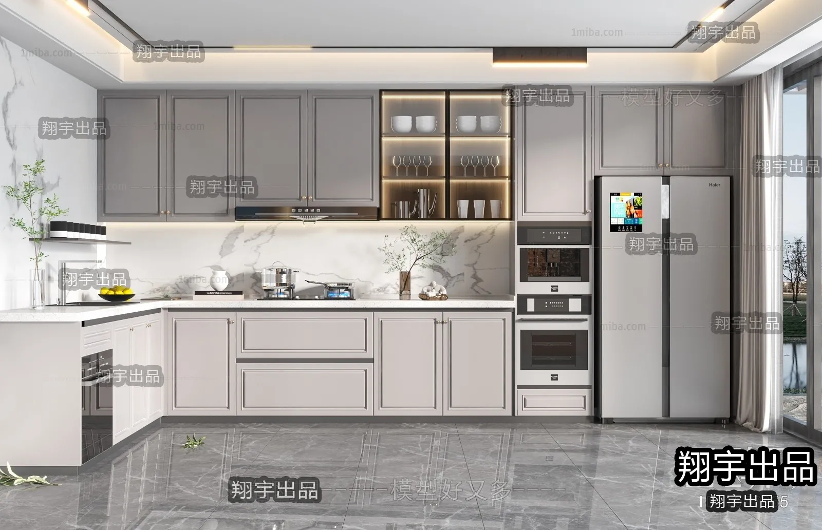 Kitchen – European Design – 3D66 – 3D Scenes – 004