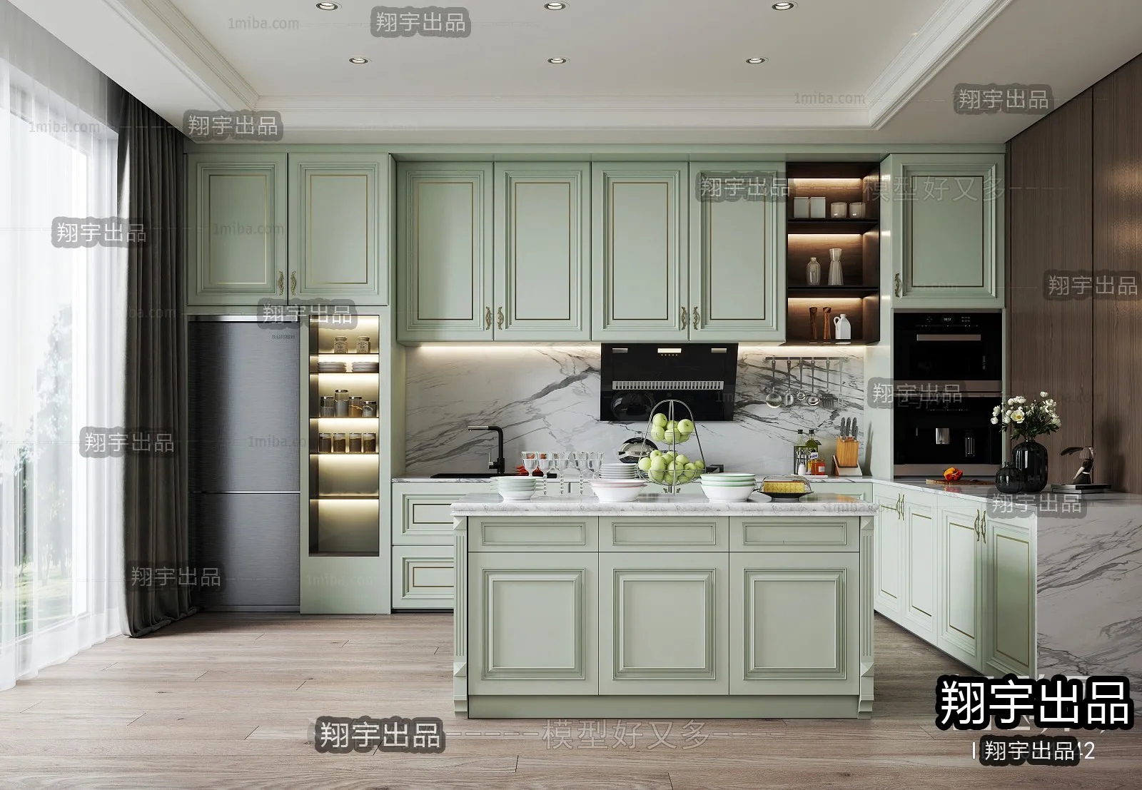 Kitchen – European Design – 3D66 – 3D Scenes – 005