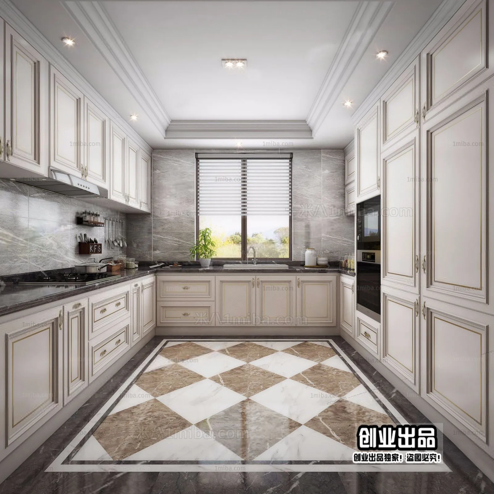 Kitchen – European Design – 3D66 – 3D Scenes – 018