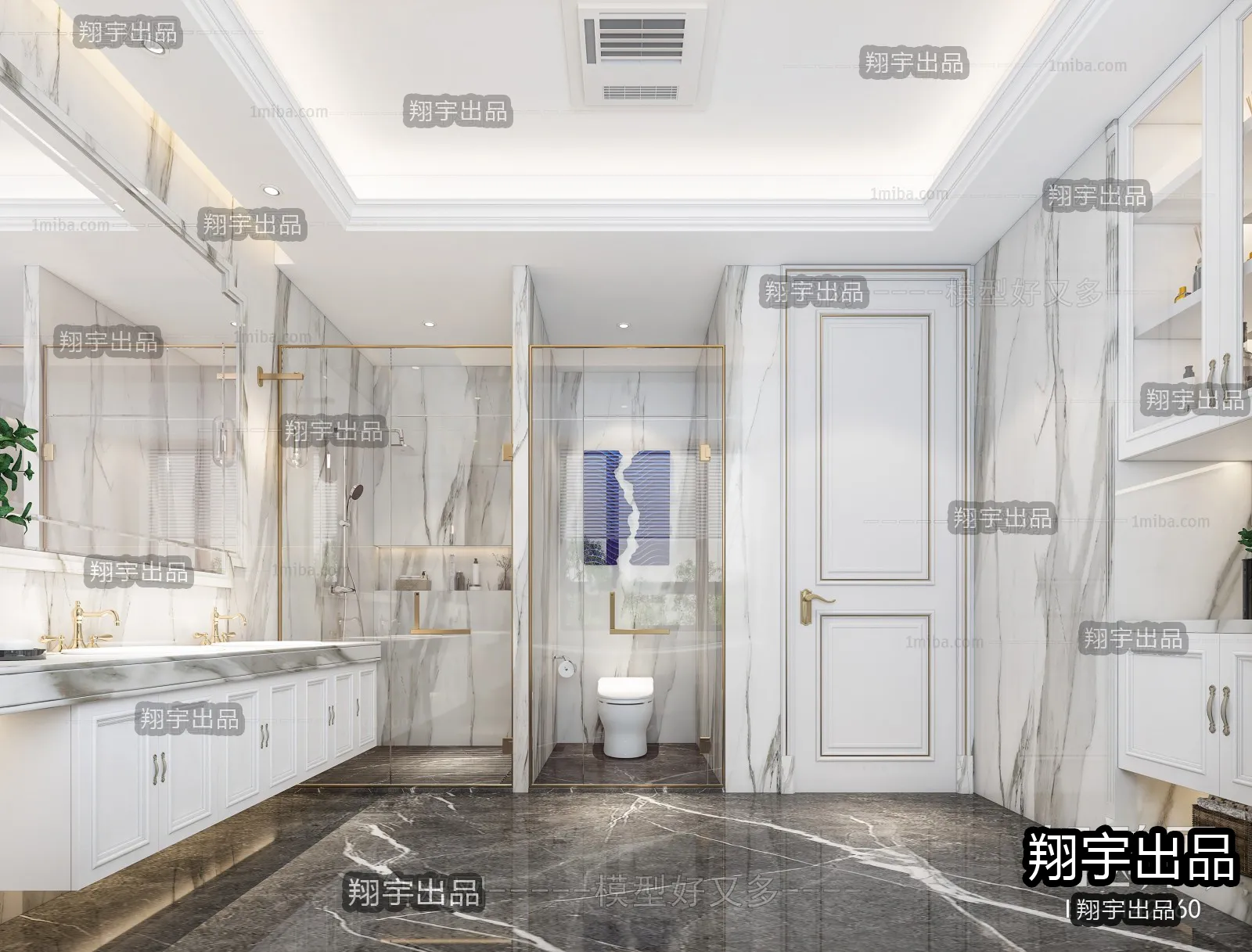 Bathroom – European Design – 3D66 – 3D Scenes – 002