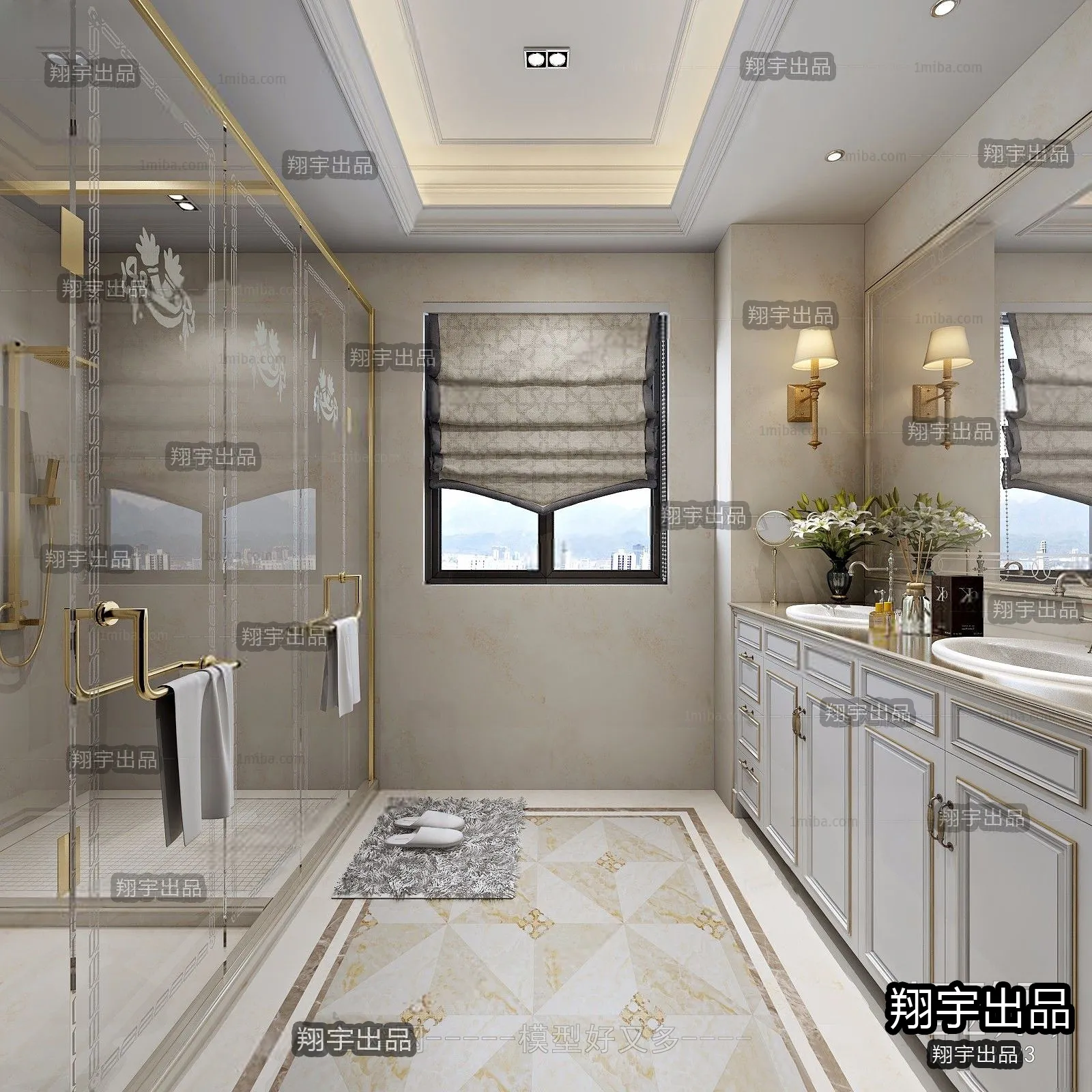 Bathroom – European Design – 3D66 – 3D Scenes – 007