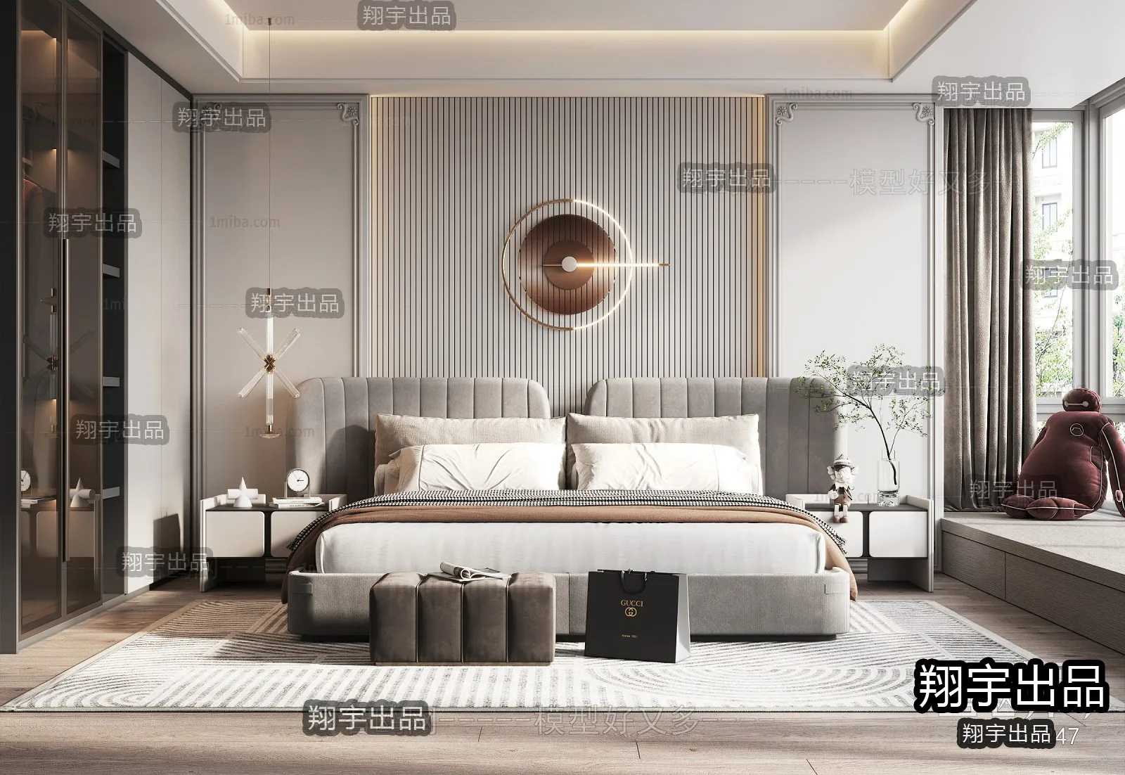Bedroom – Modern Design – 3D66 – 3D Scenes – 003