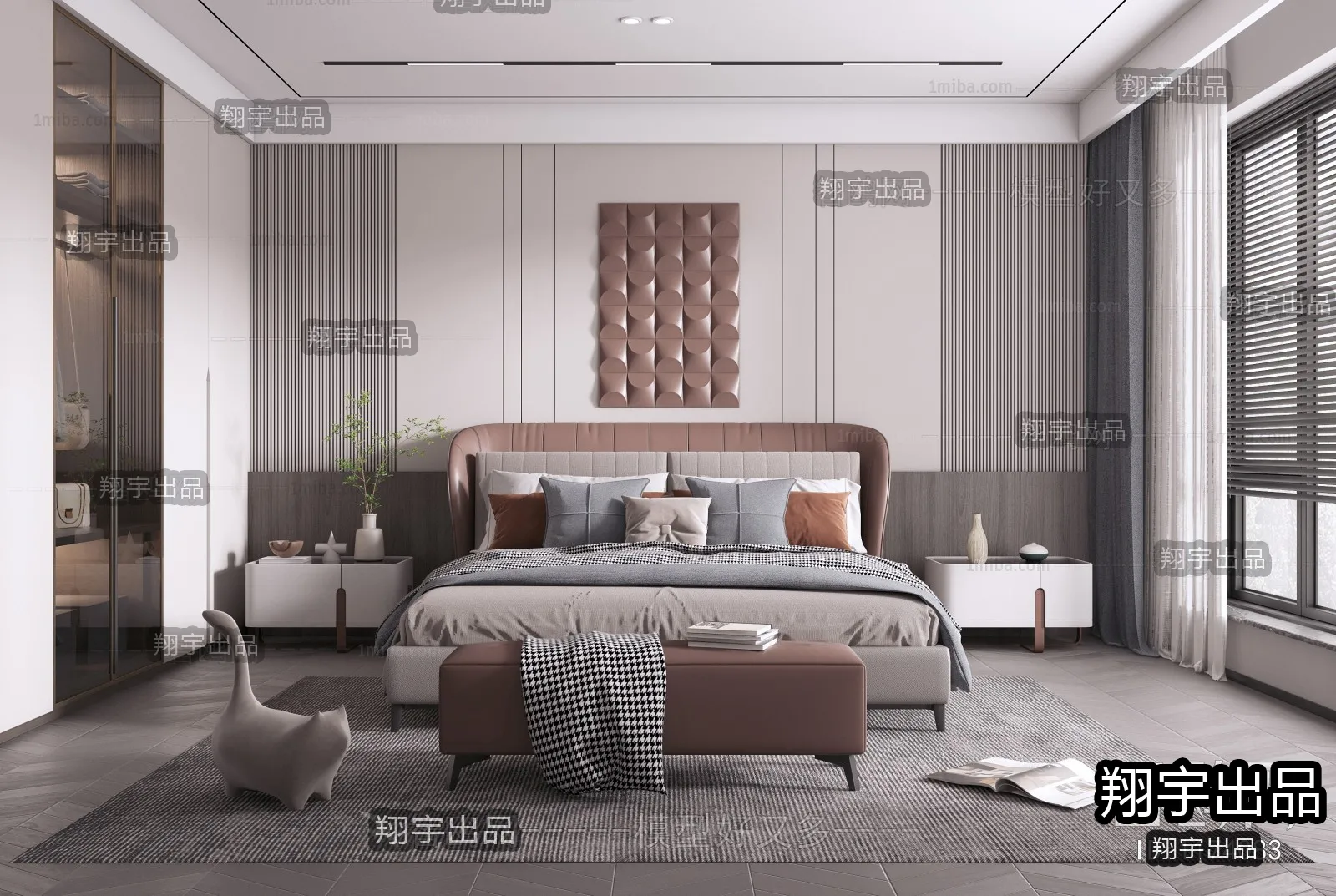 Bedroom – Modern Design – 3D66 – 3D Scenes – 004