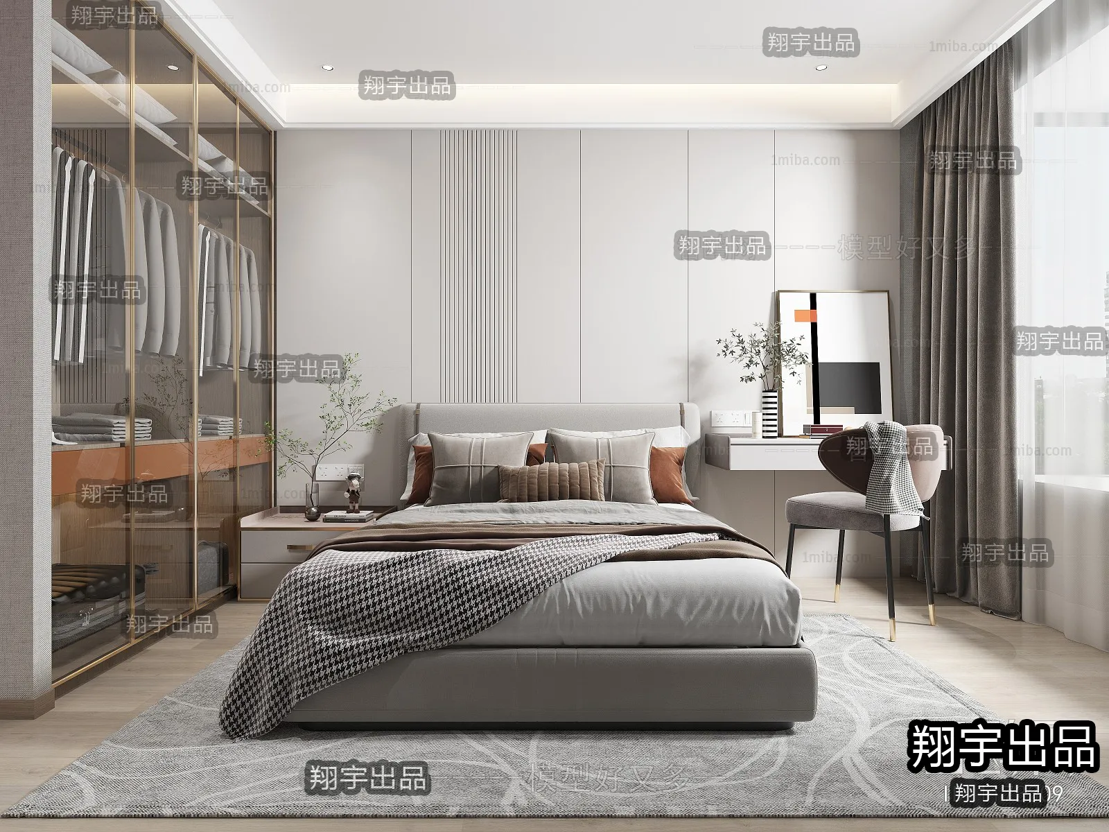 Bedroom – Modern Design – 3D66 – 3D Scenes – 005