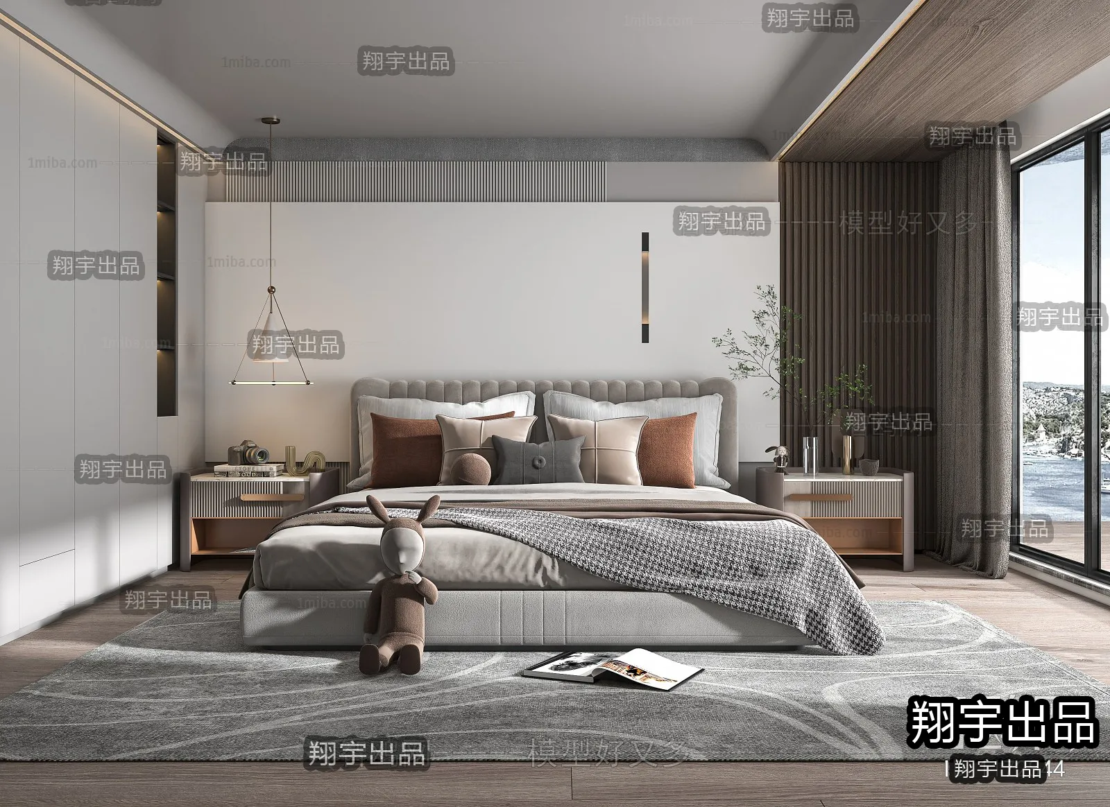 Bedroom – Modern Design – 3D66 – 3D Scenes – 006