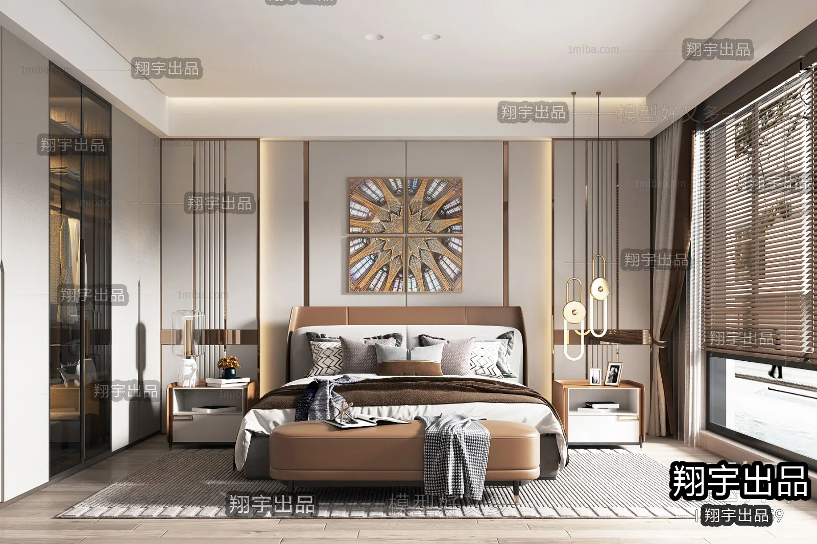 Bedroom – Modern Design – 3D66 – 3D Scenes – 008