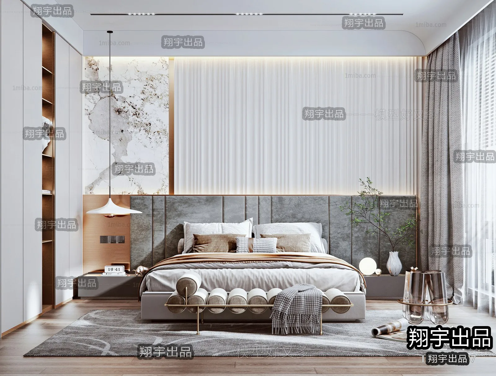 Bedroom – Modern Design – 3D66 – 3D Scenes – 009