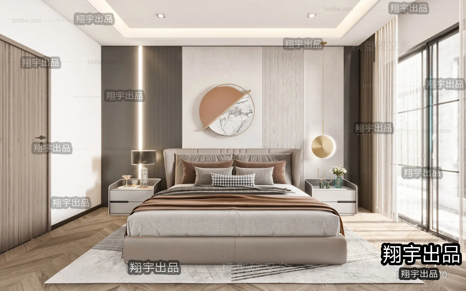 Bedroom – Modern Design – 3D66 – 3D Scenes – 015