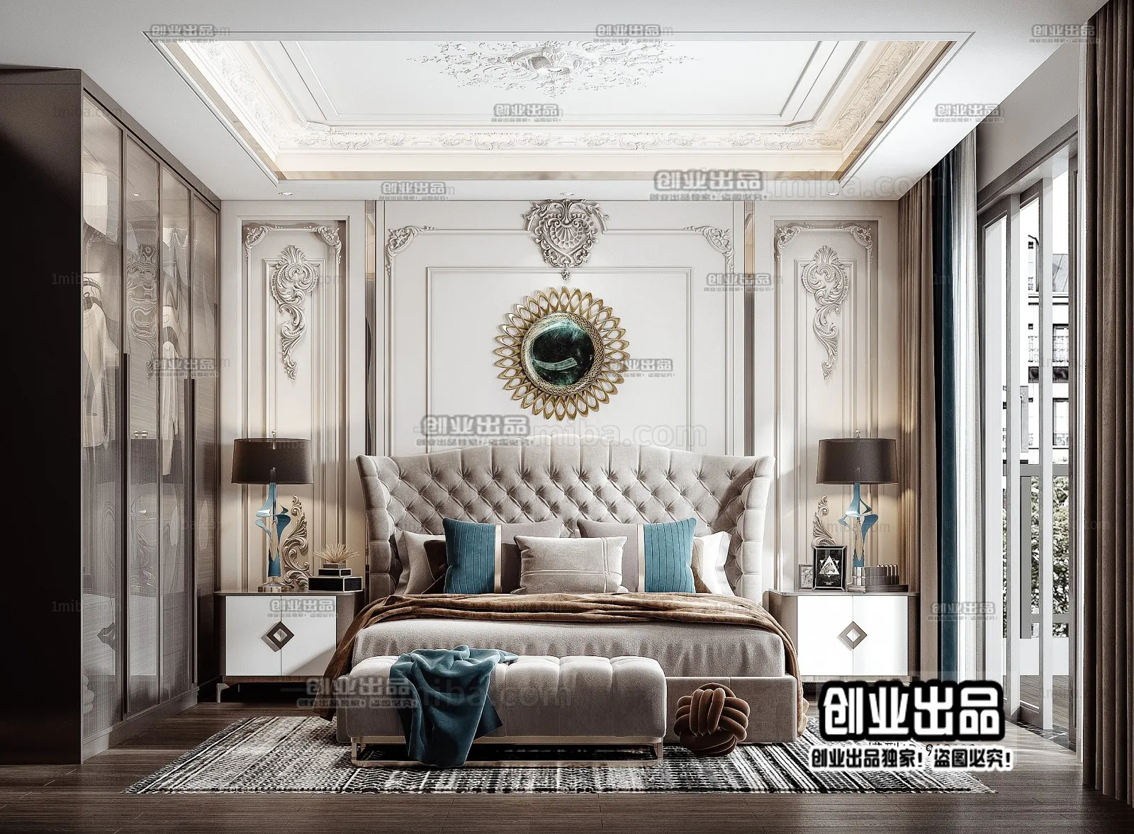 Bedroom – Modern Design – 3D66 – 3D Scenes – 028