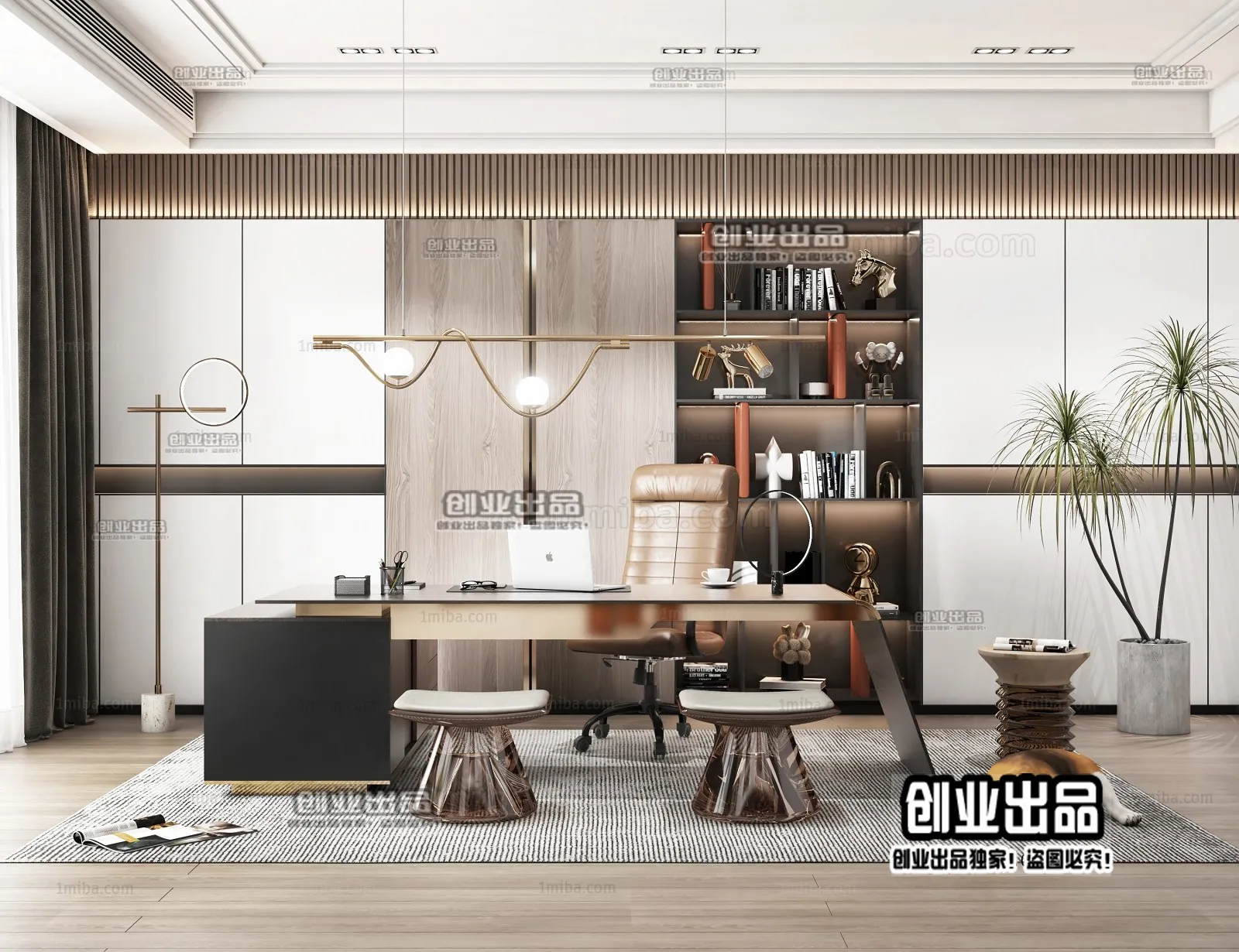 Office – Modern Design – 3D66 – 3D Scenes – 022