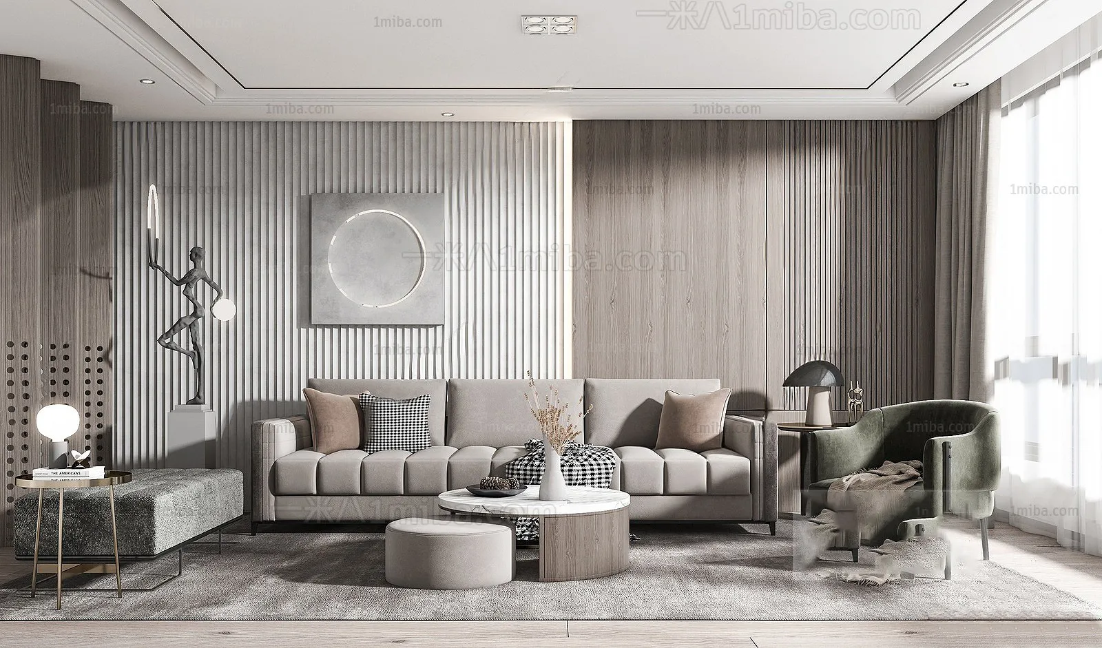 Living Room – Modern Interior Design – 3D Models – 116