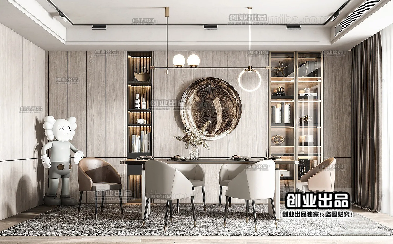 Dining Room – Modern Interior Design – 3D Models – 071