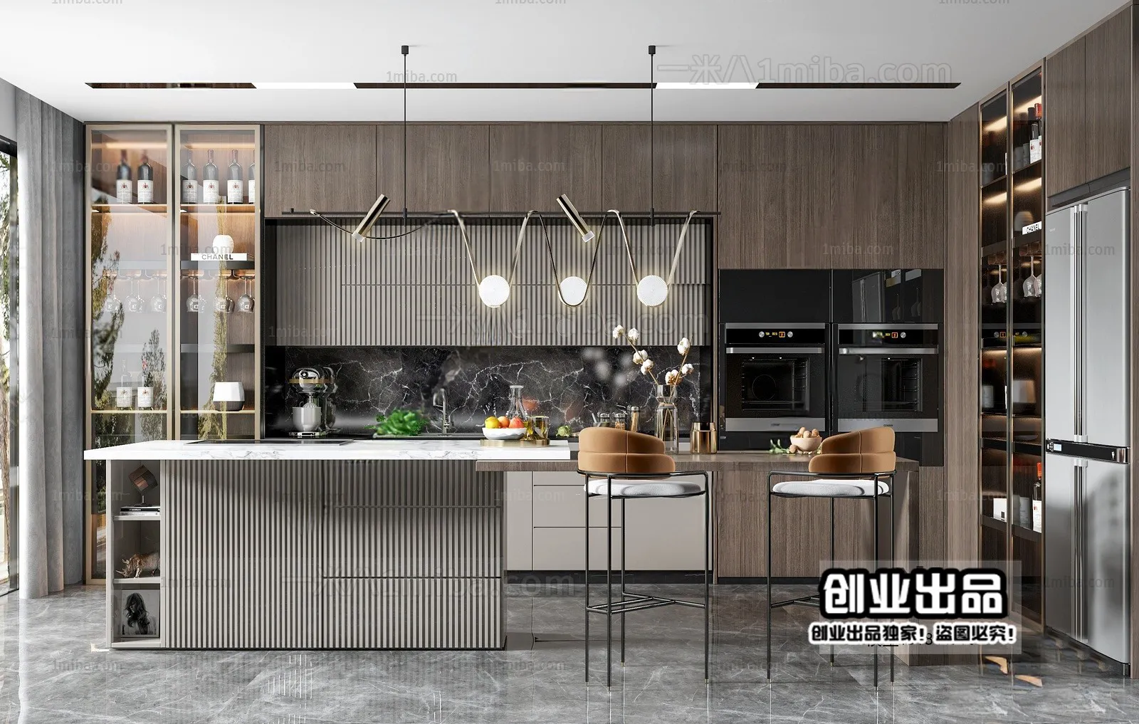 Dining Room – Modern Interior Design – 3D Models – 143