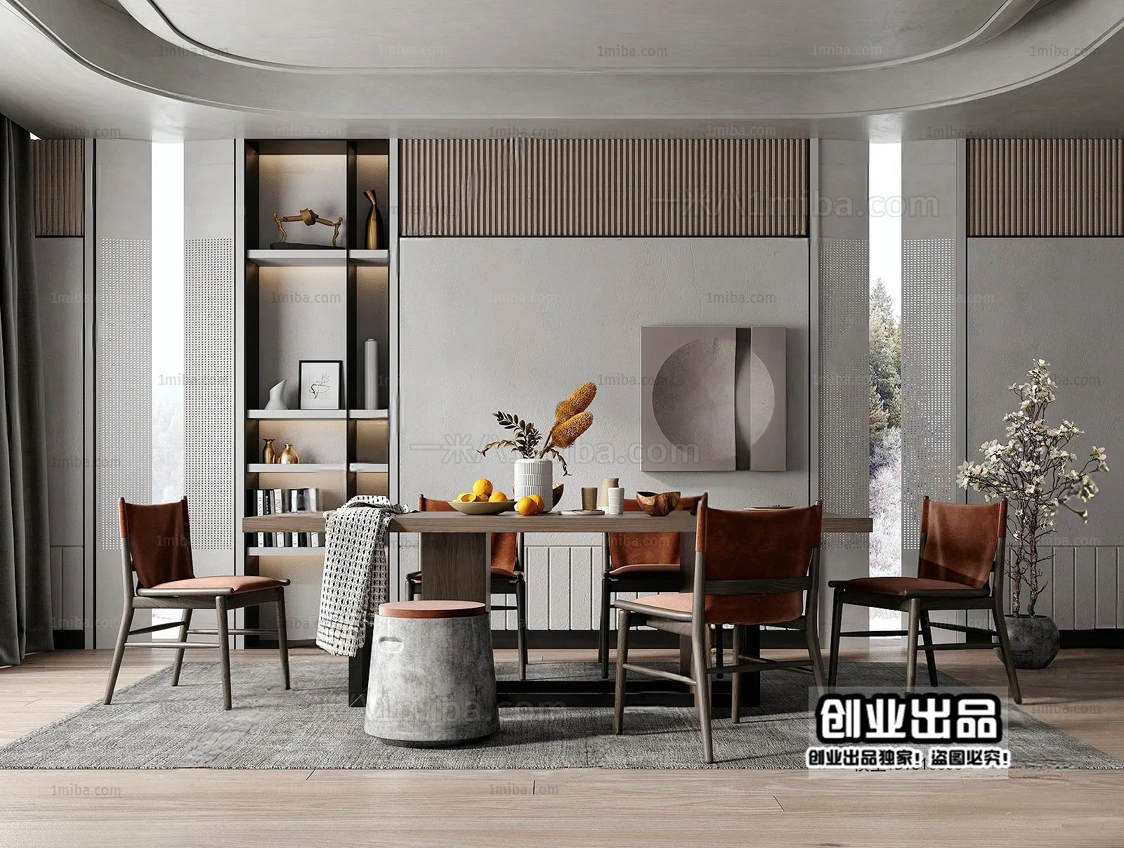 Dining Room – Modern Interior Design – 3D Models – 159